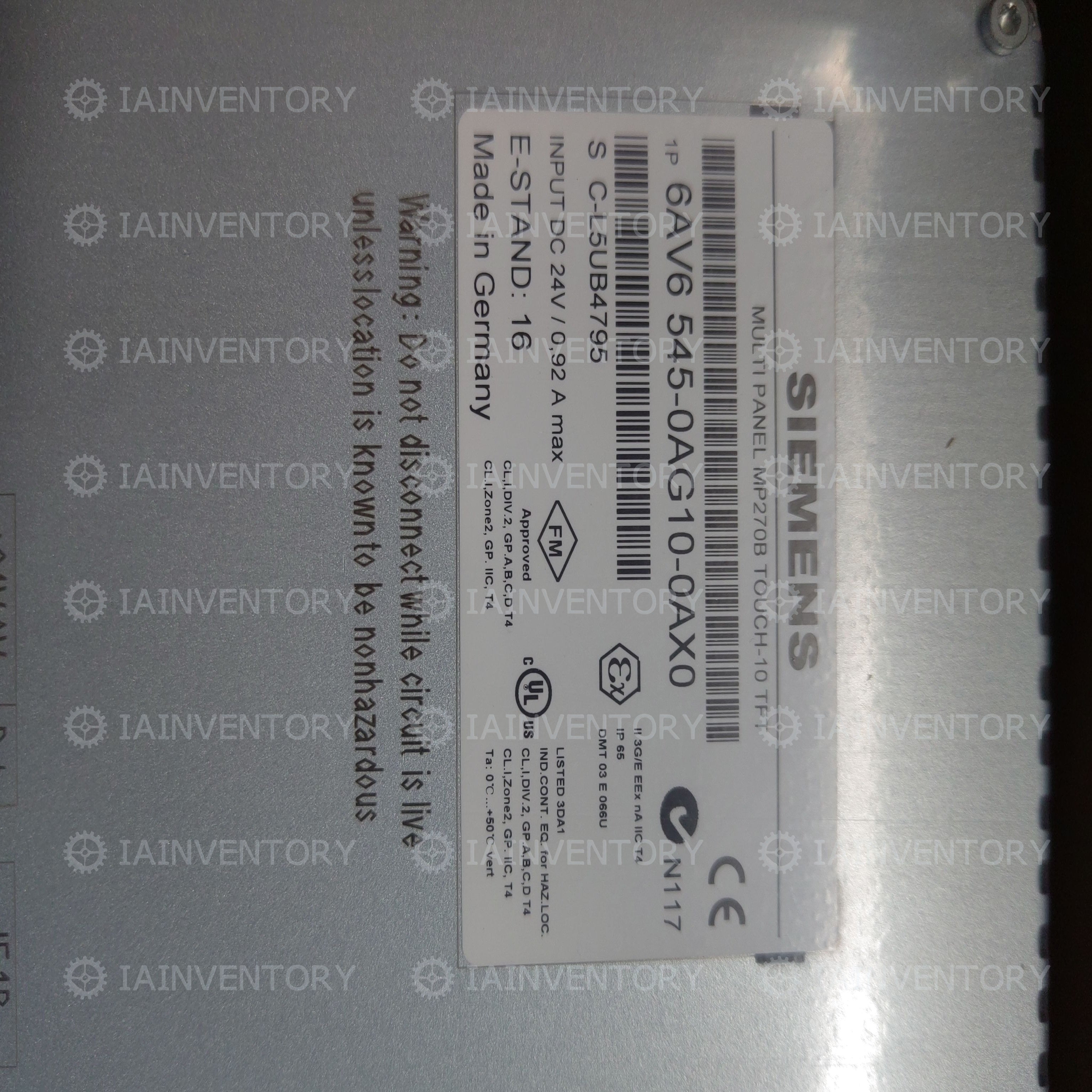 1PC? Siemens 6AV6 545-0AG10-0AX0 6AV6545-0AG10-0AX0 Touch Panel