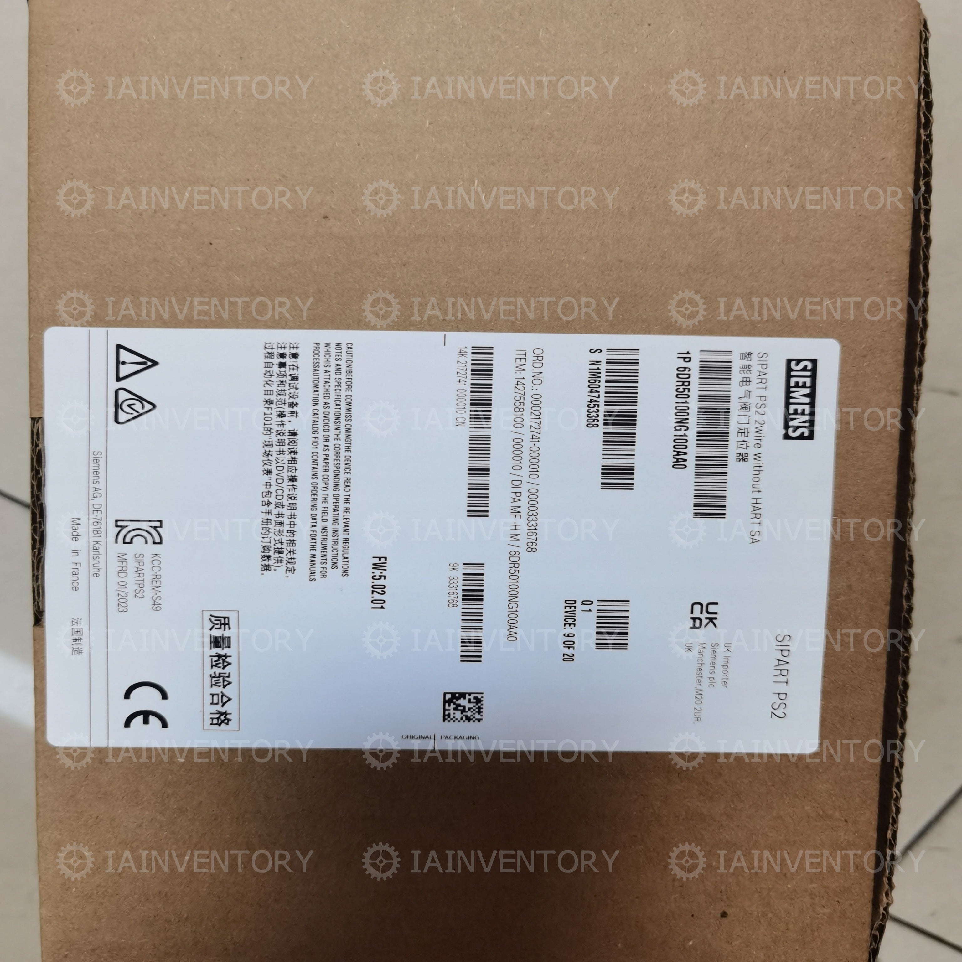 Siemens? 6DR5010-0NG10-0AA0 Valve positioner