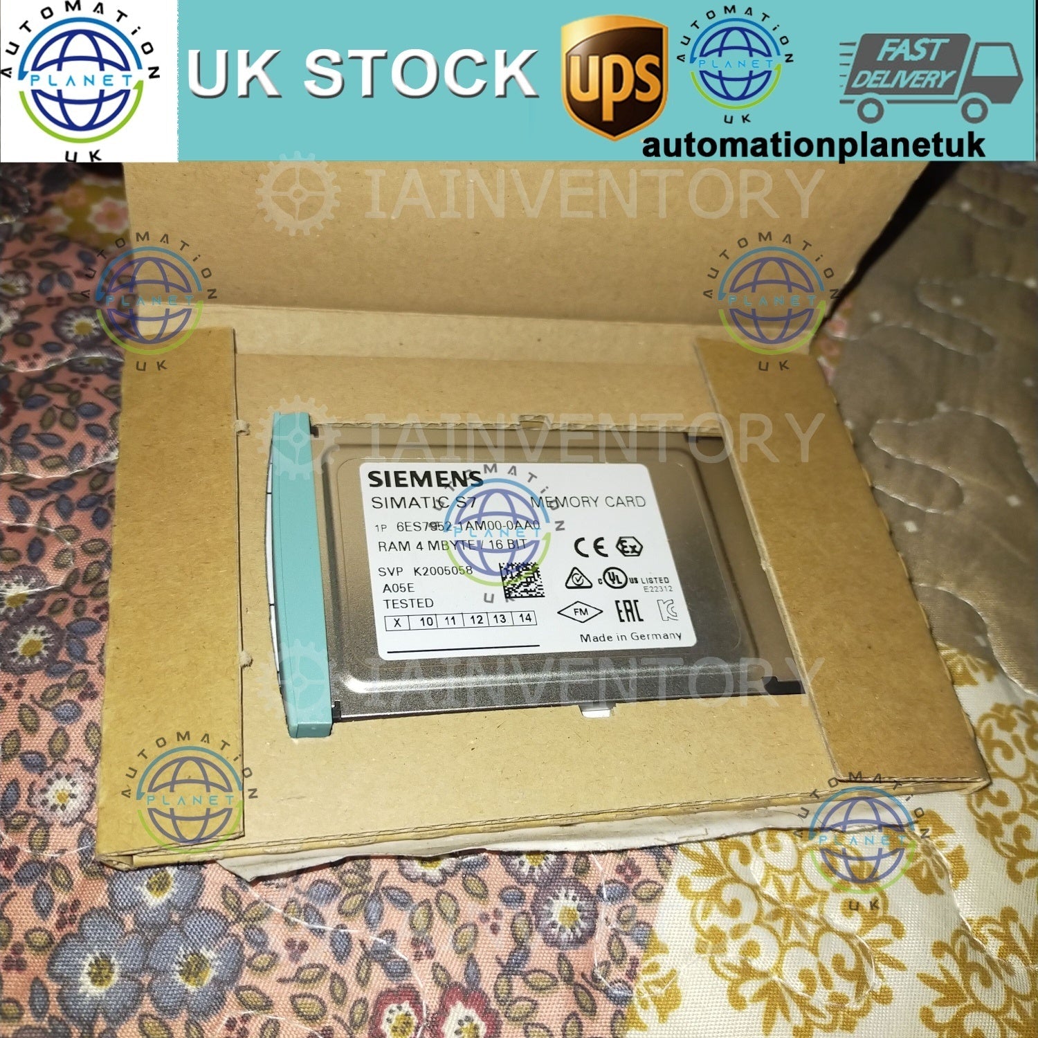 Siemens 6ES7952-1AM00-0AA0 6ES7 952-1AM00-0AA0 SIMATIC S7 MC952 Memory Card