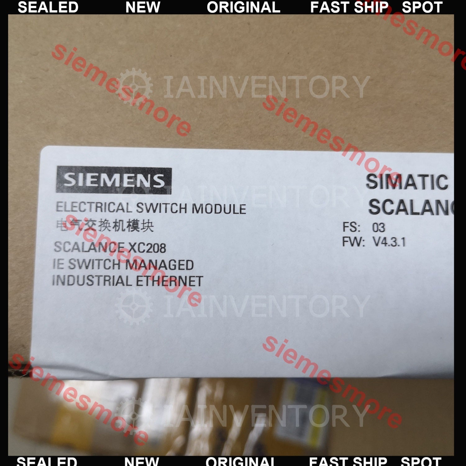 Siemens SCALANCE X208 managed IE switch 6GK5208-0BA00-2AC2