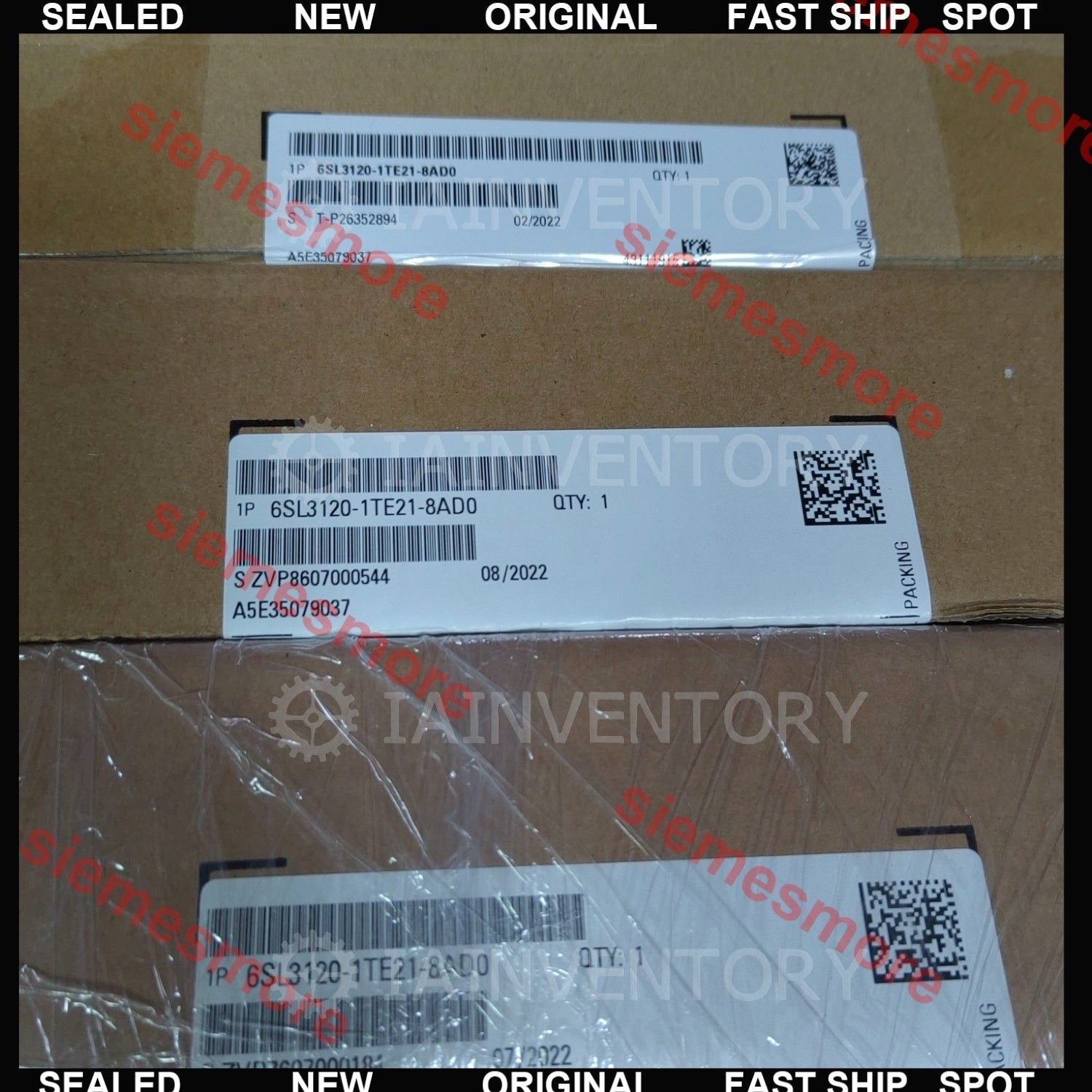 SIEMENS S120 SINGLE MOTOR MODULE 6SL3120-1TE21-8AD0 6SL3 120-1TE21-8AD0