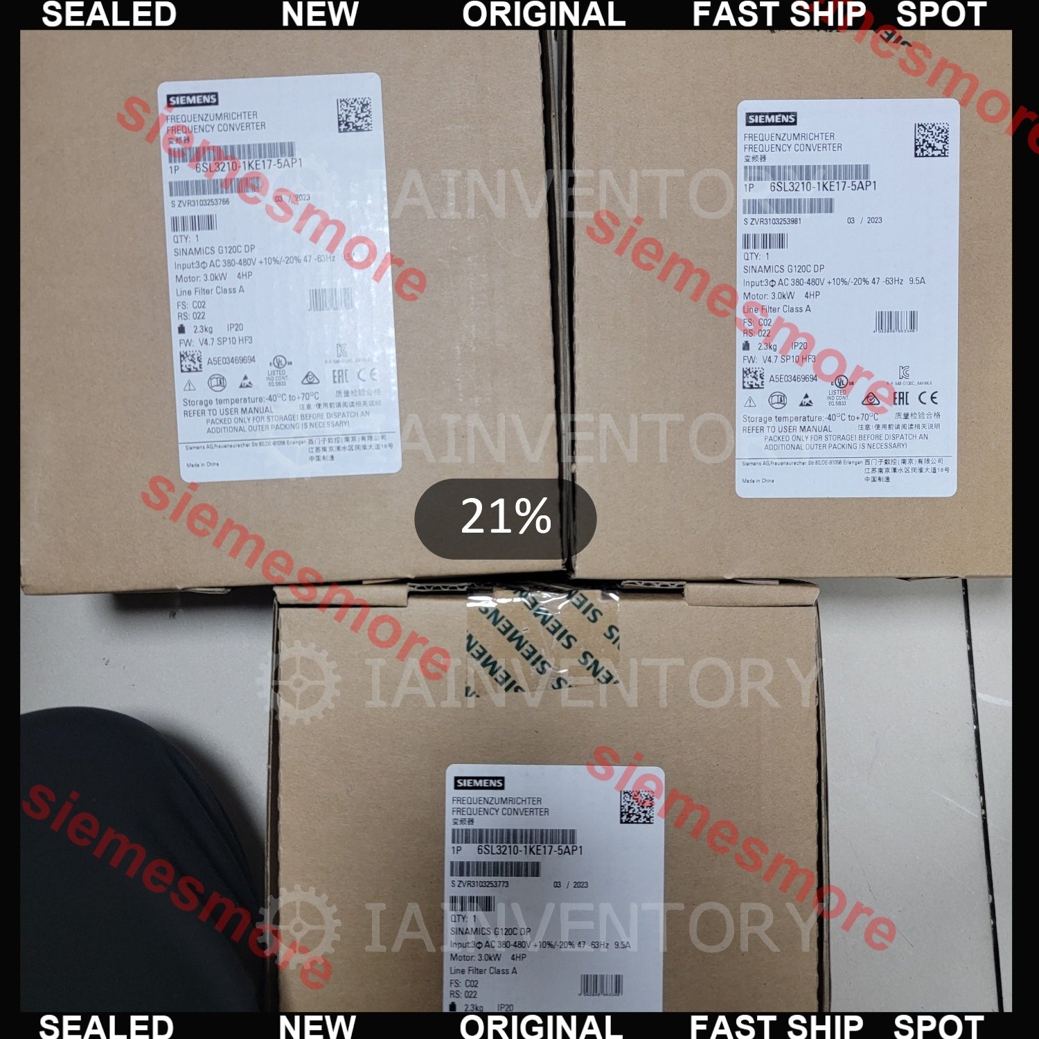 Siemens? 6SL3210-1KE17-5AP1? Module 6SL32101KE175AP1
