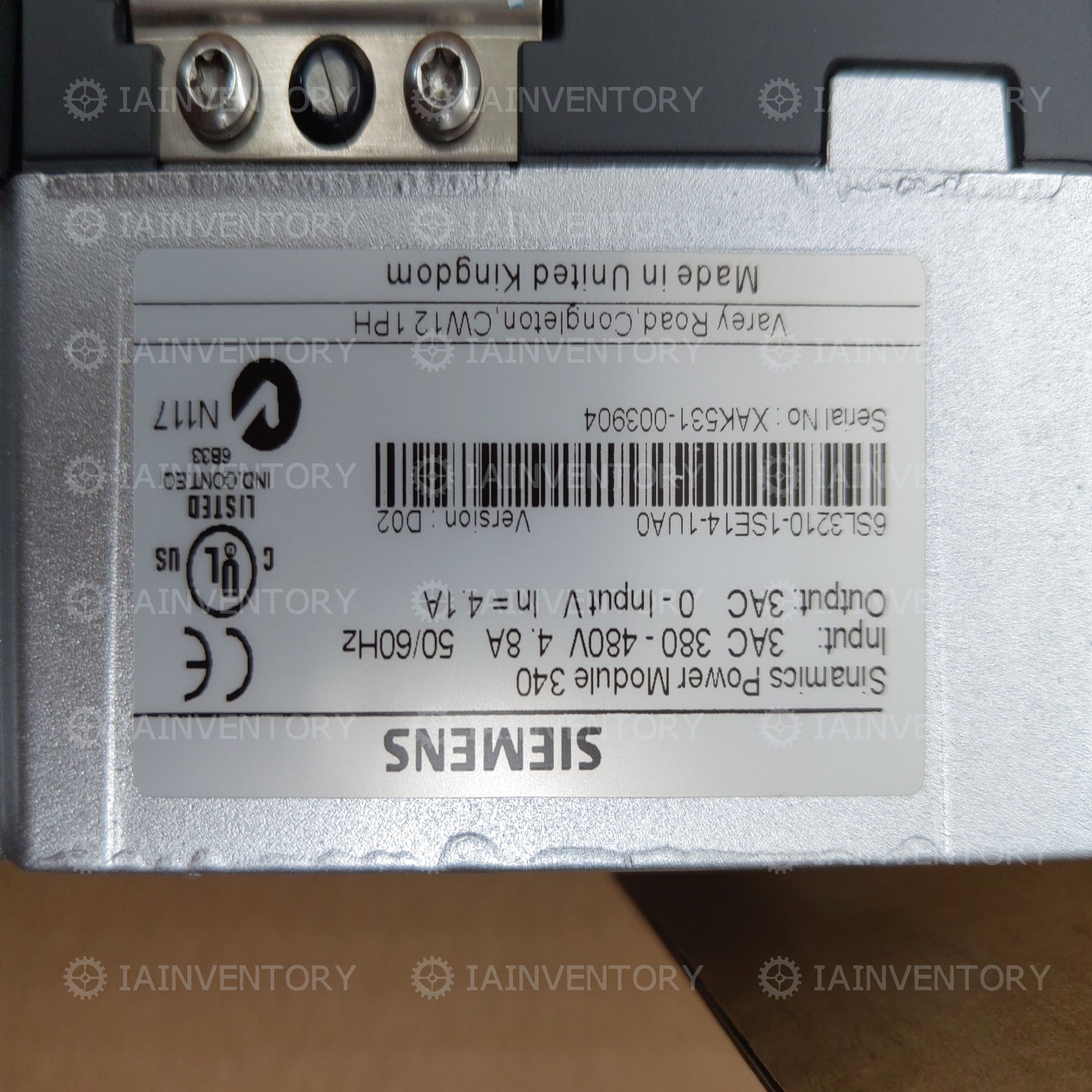 6SL3210-1SE14-1UA0 Siemens 6SL3 210-1SE14-1UA0 SINAMICS S120 Converter Power