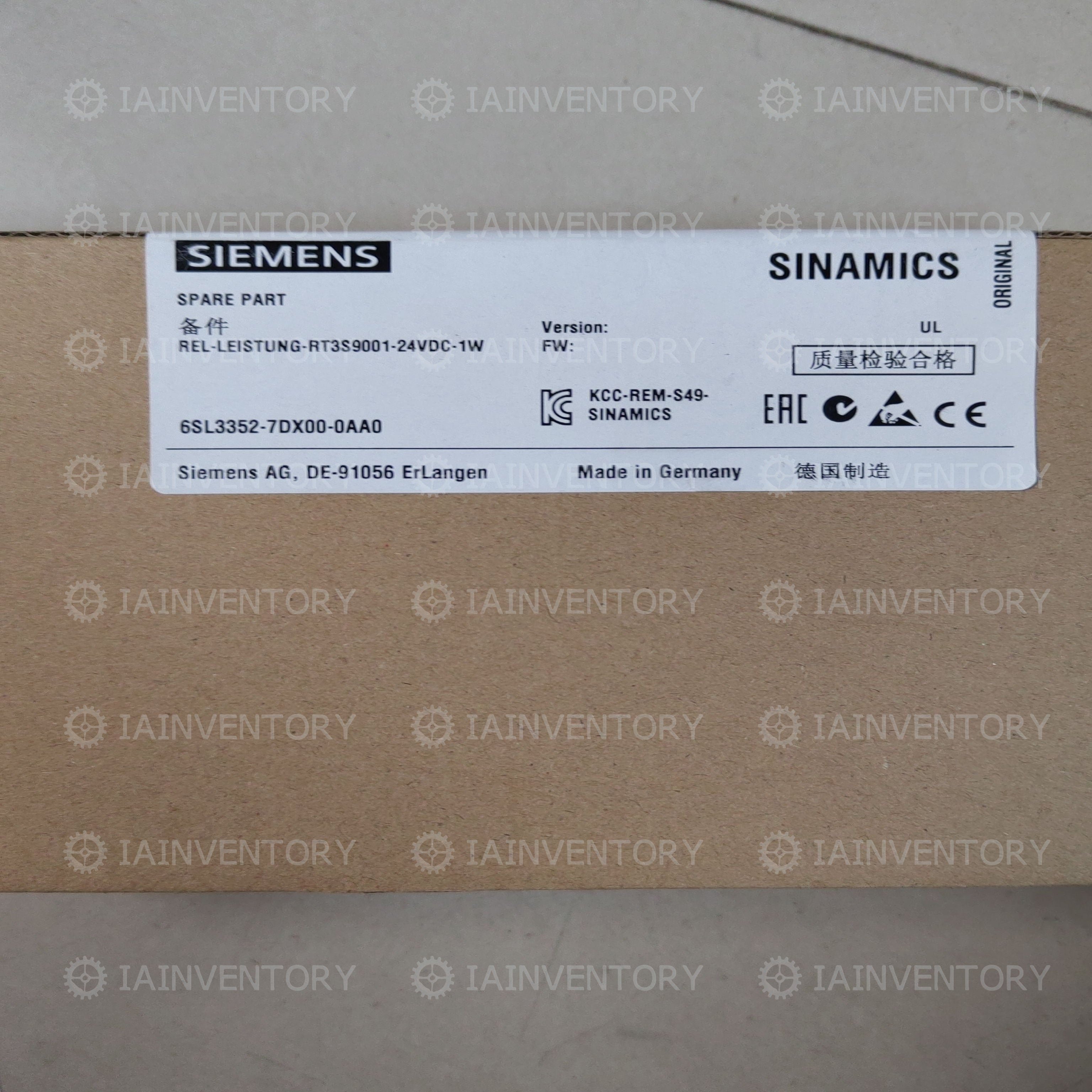 Siemens 6SL3352-7DX00-0AA0