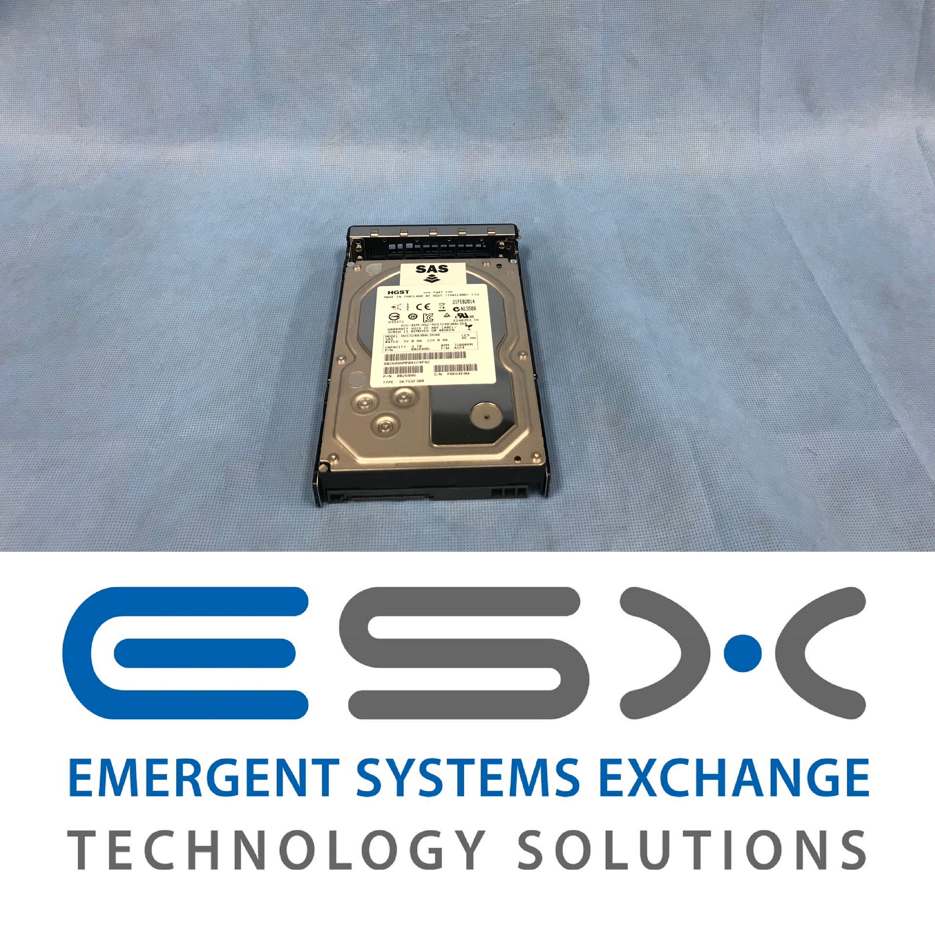 Nimble Storage 3TB 7.2K 6Gb/s 3.5" SAS HD with Tray for Nimble CS - PN: 0B26886
