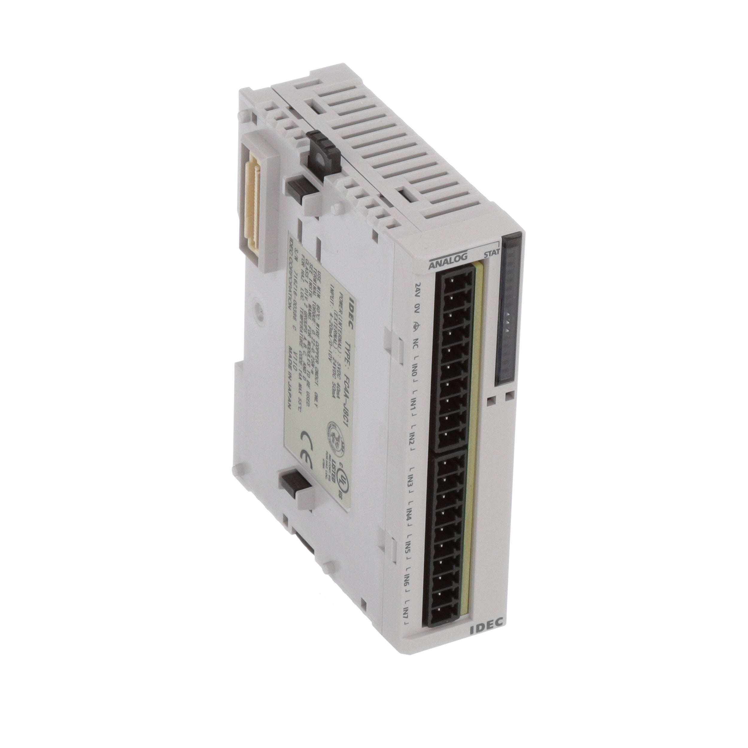 IDEC Corporation FC4A-J8C1 Input Module, Analog, 8 Point 0-10 VDC or 4-20mA, 16 Bit, MicroSmart Series - aloinfousa.com