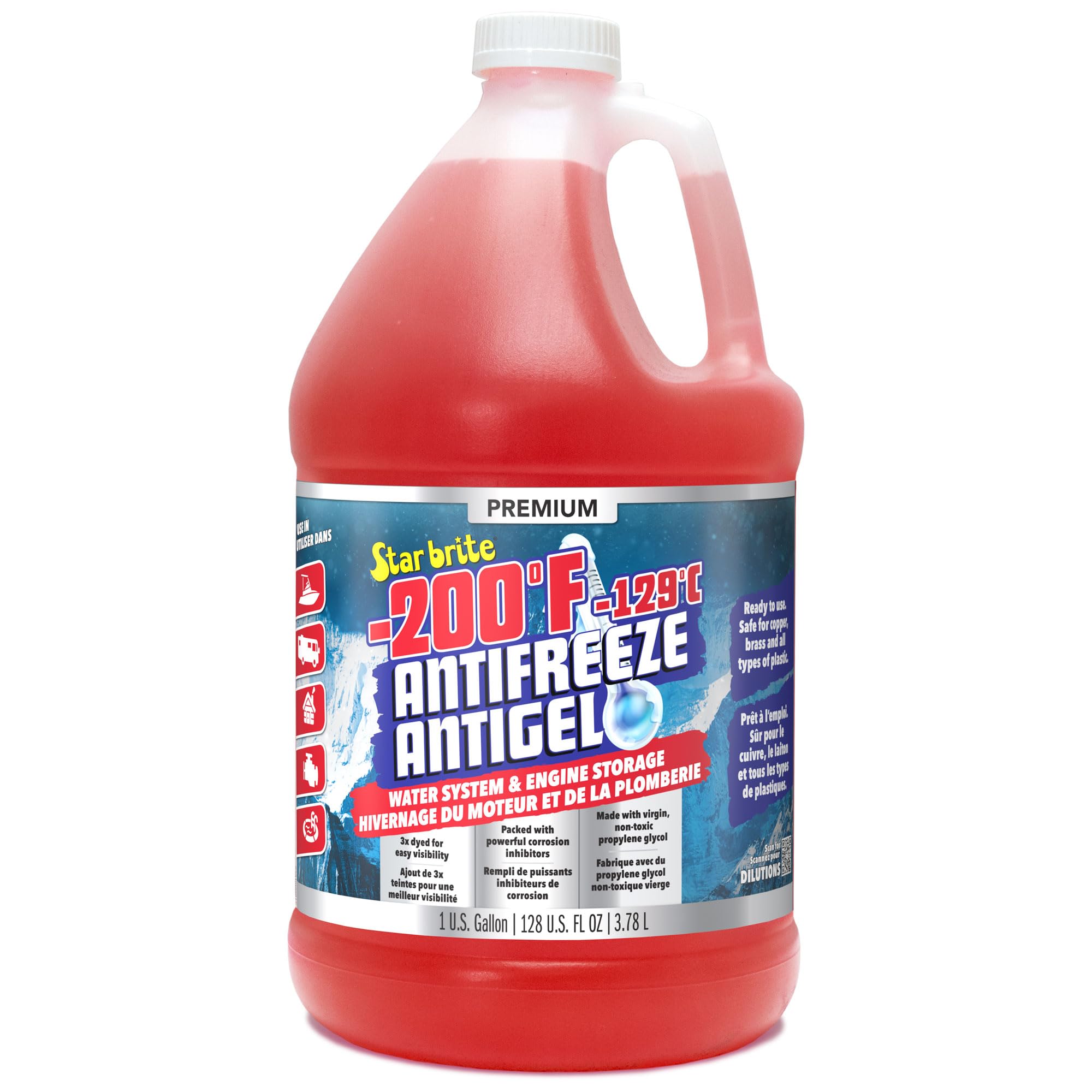 Star Brite 31600 Starbrite -200º Non-Toxic Premium Antifreeze, Gal., Blue