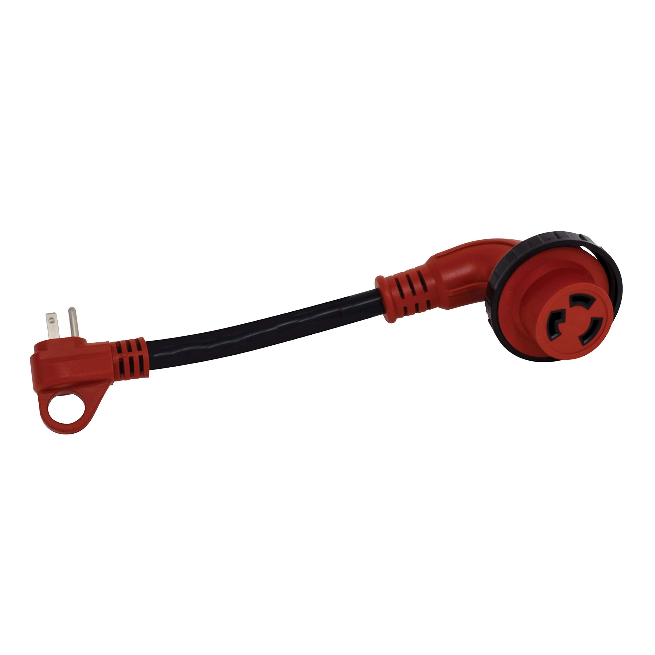 Valterra A10-1530D90VP Mighty Cord 90° Adapter Cord, 15AM-30AF, Carded