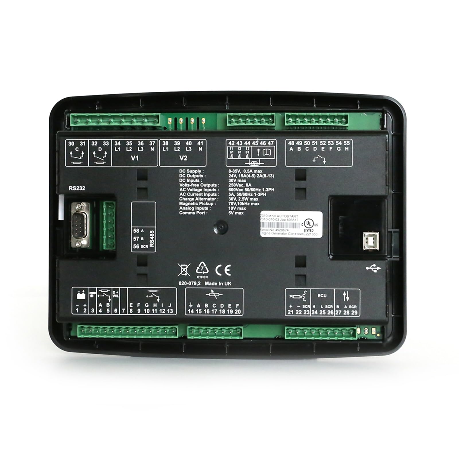 Original Deep Sea DSE7310 MKII Genuine Generator Controller Auto Start Control Module