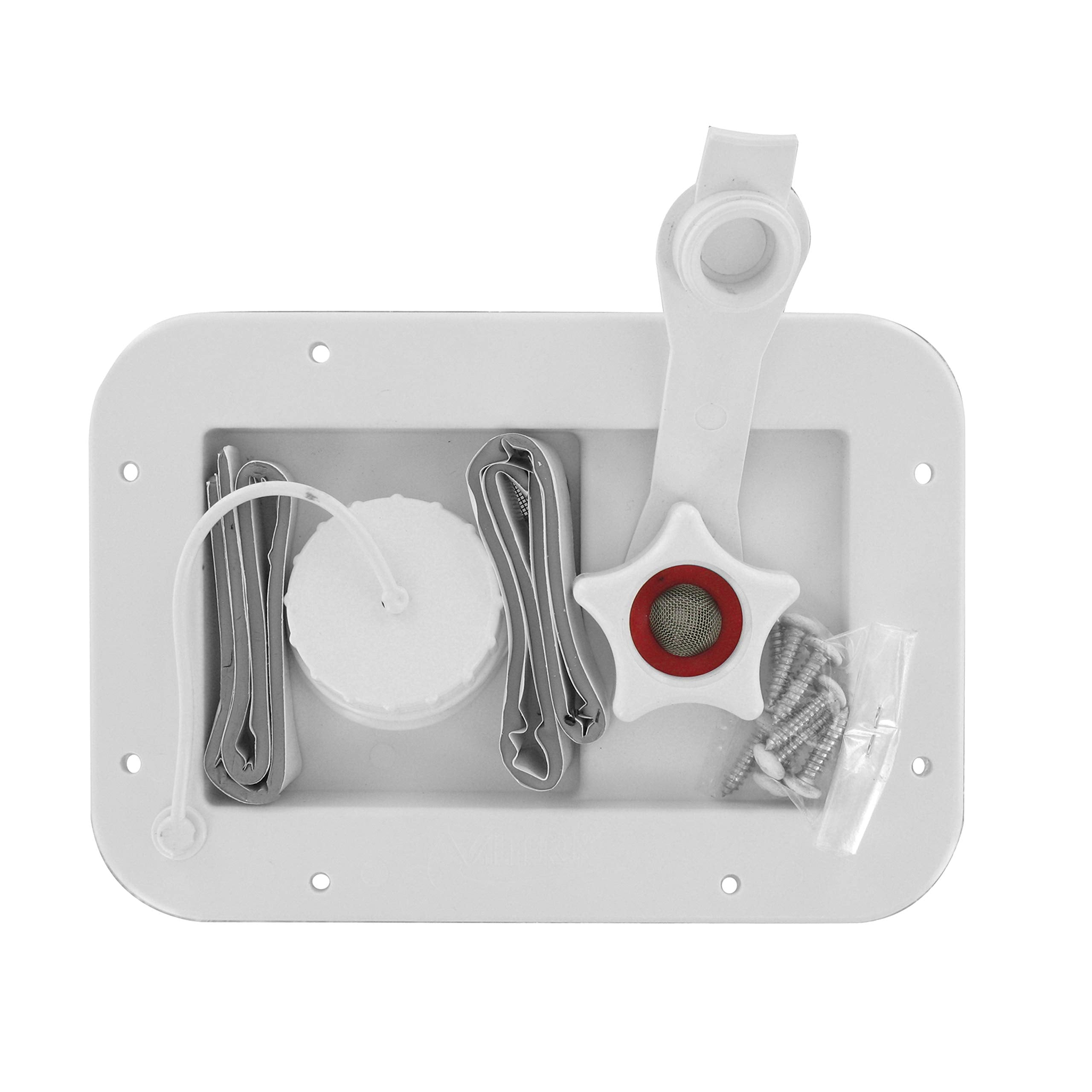 Valterra A01-2001VP Gravity City 1/2" Air Vent Water Inlet & Includes Hardware &, Installation Tape