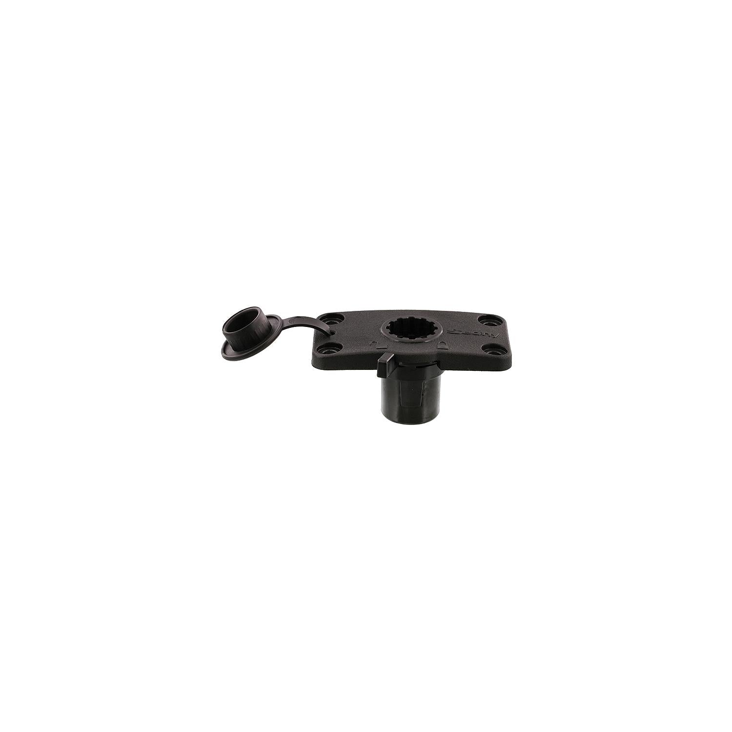 Scotty 0244L-BK Flush Mount Bracket, Black, Locking