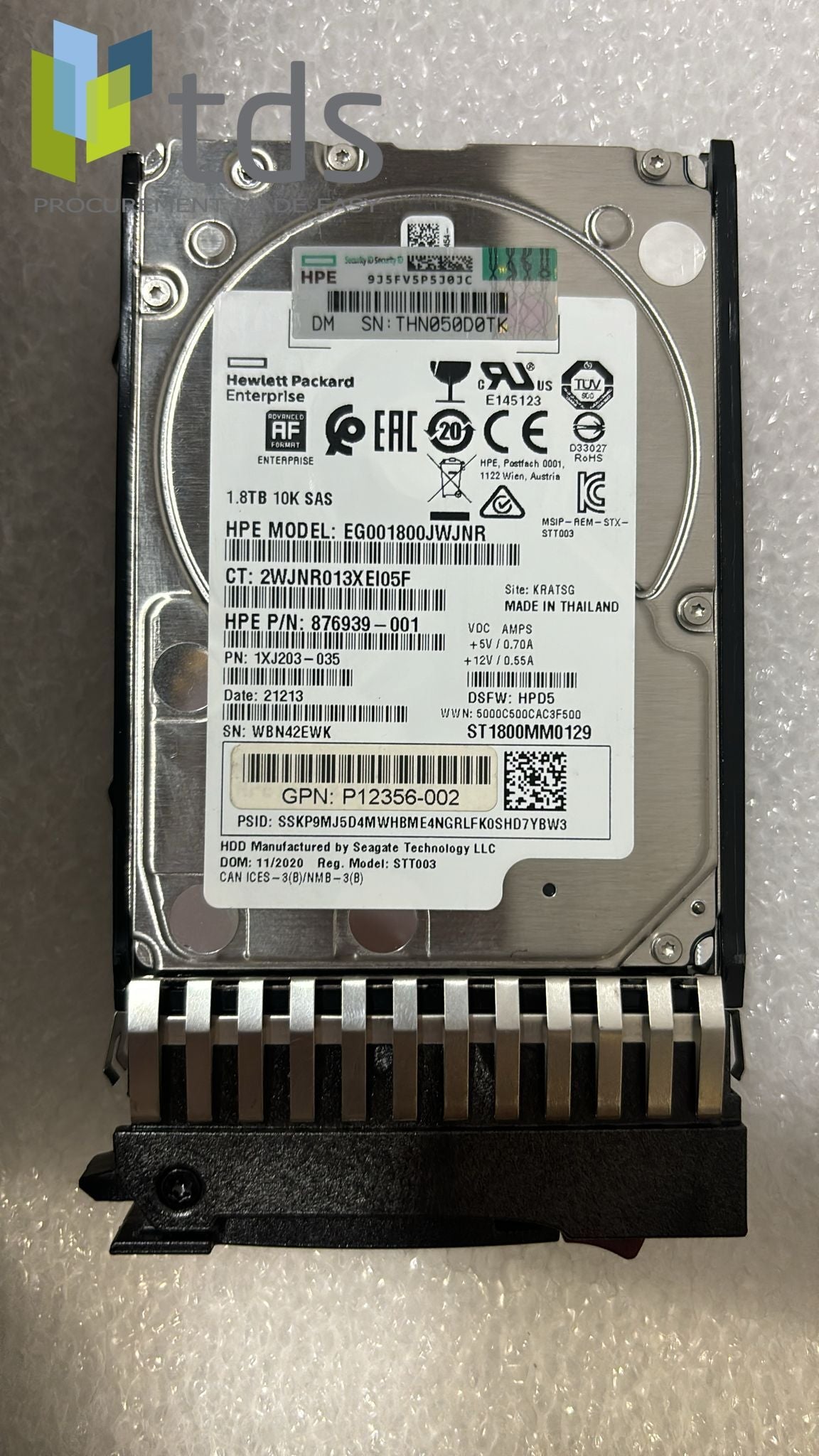 HP 787649-001 1.8TB 10K 12G SAS 2.5in MSA HDD | Alo Tech Solutions