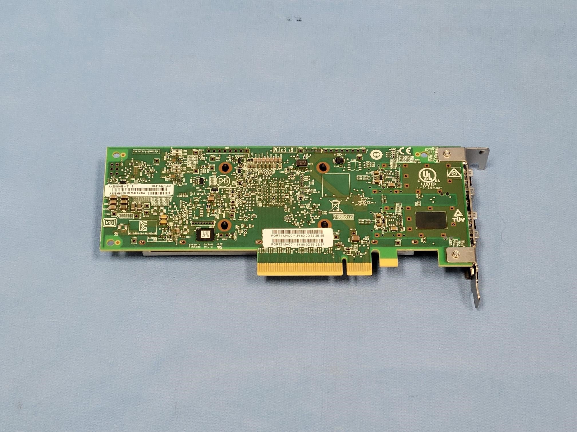 New Pull QLOGIC Dual-Port 10G SFP+ PCIe Low Profile Network Adapter QL41132HLCU