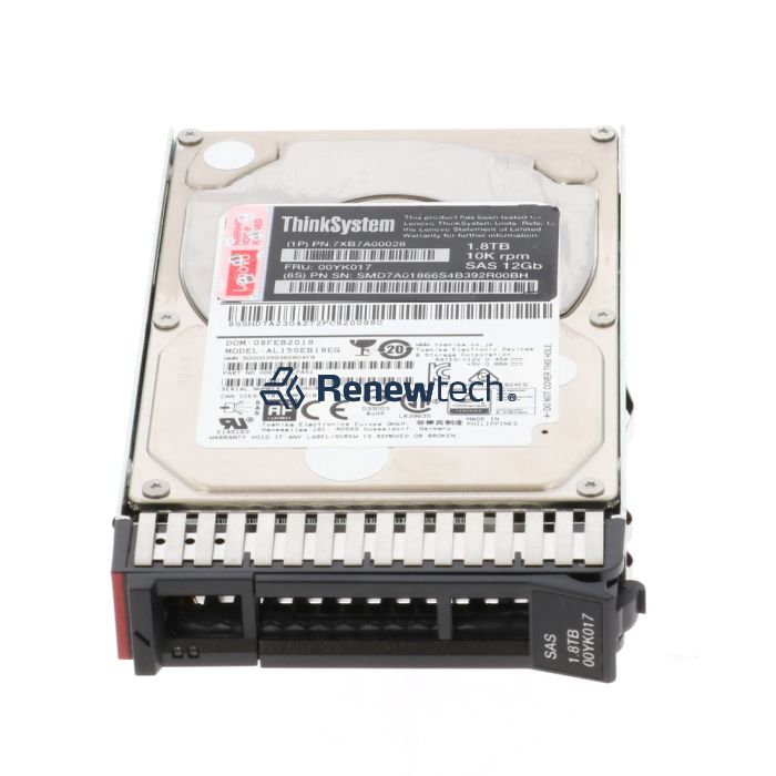 LENOVO 00YK017 - ThinkSystem SFF 1.8TB 10K SAS 12G Hot Swap 512e HDD