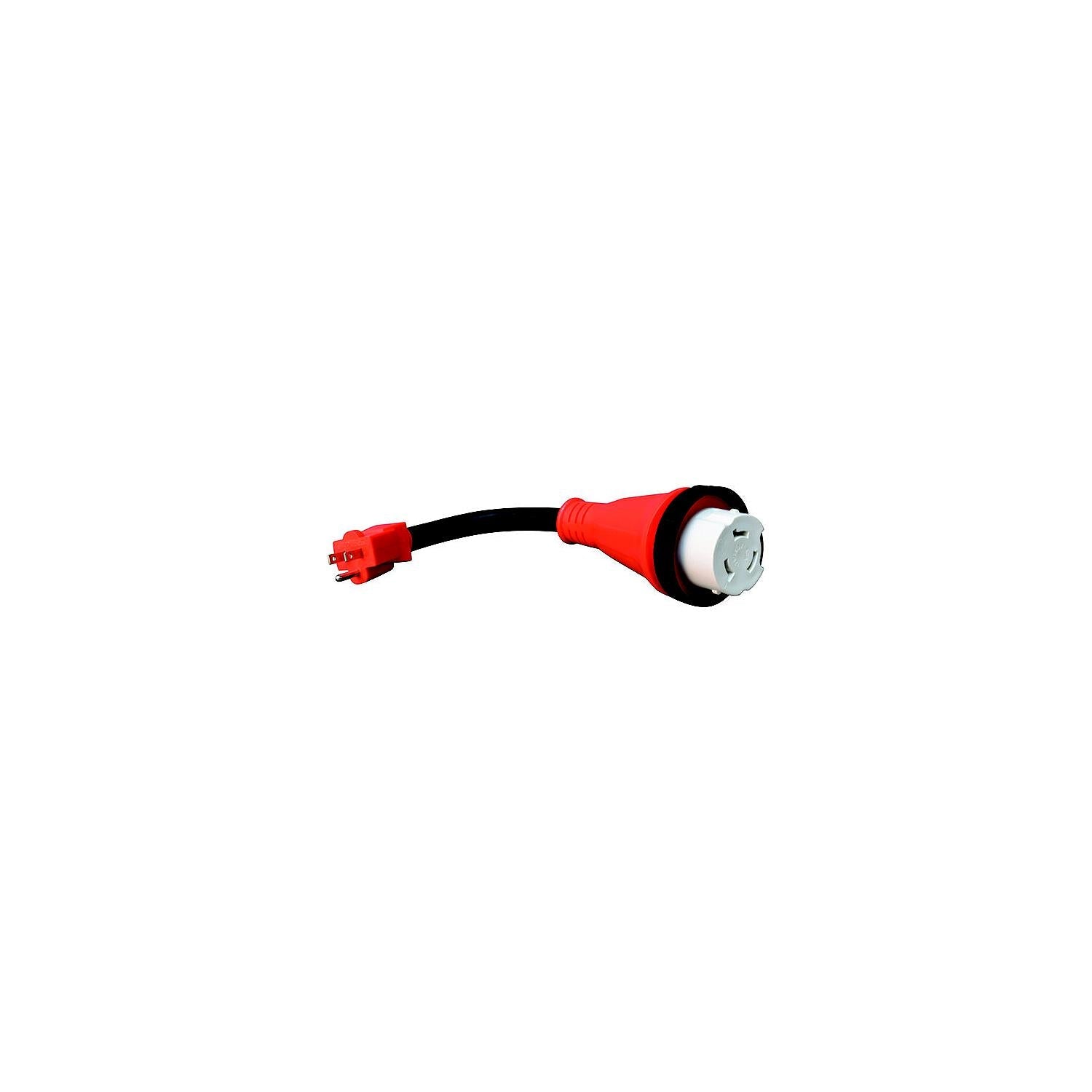 Valterra A10-1550D Mighty Cord 15AM-50AF Detachable Adapter Cord, 12", Bulk