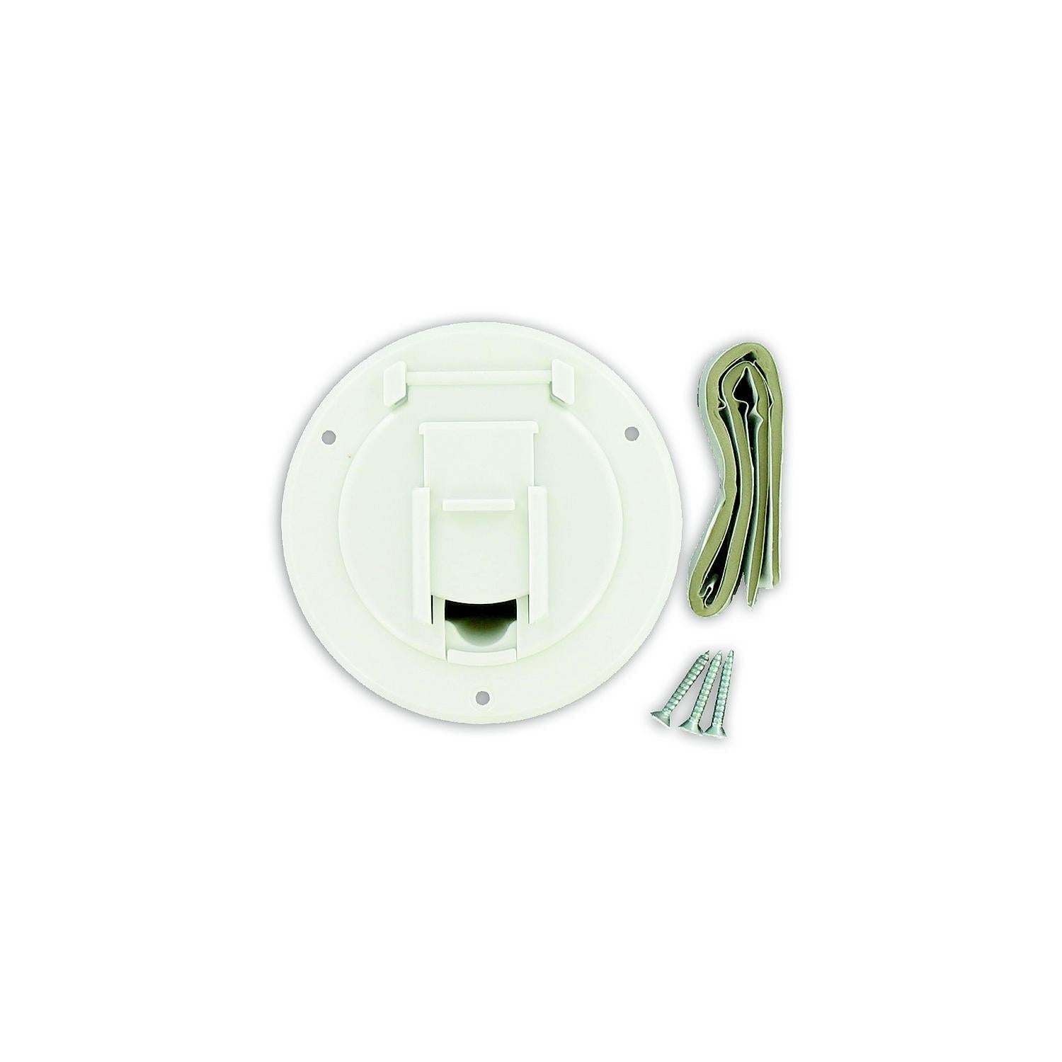 Valterra A10-2140VP Cable Hatch, Small Round, White