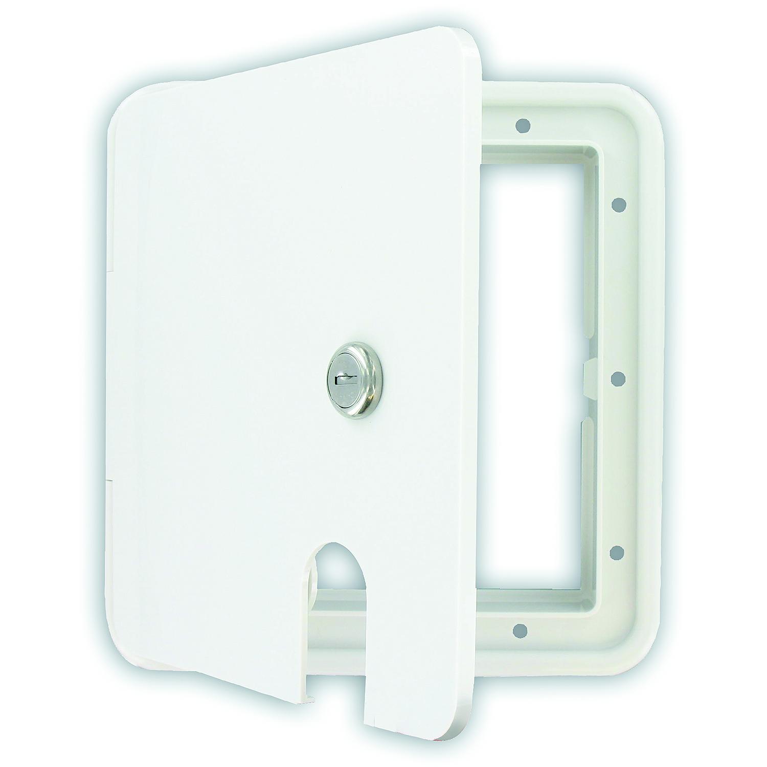 Valterra A10-2151VP Cable Hatch, Large Square, White