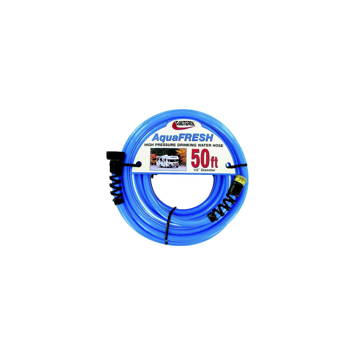 Valterra W01-8048 Blue AquaFresh High Pressure RV Drinking Water Hose, 1/2" x 4'