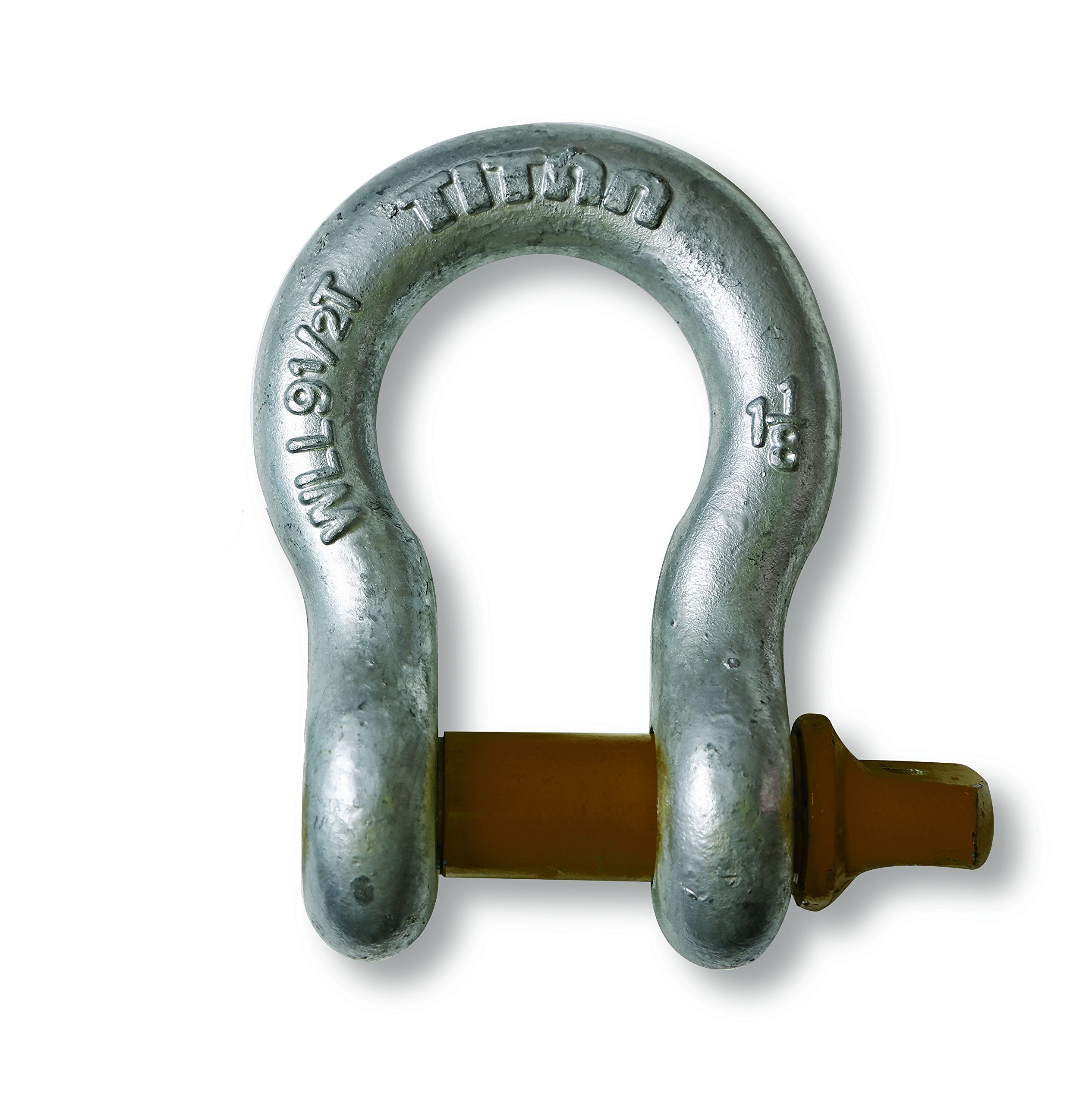 Titan Chain 10319061 Hot Galvanized Bow Shackle, 1-3/8"