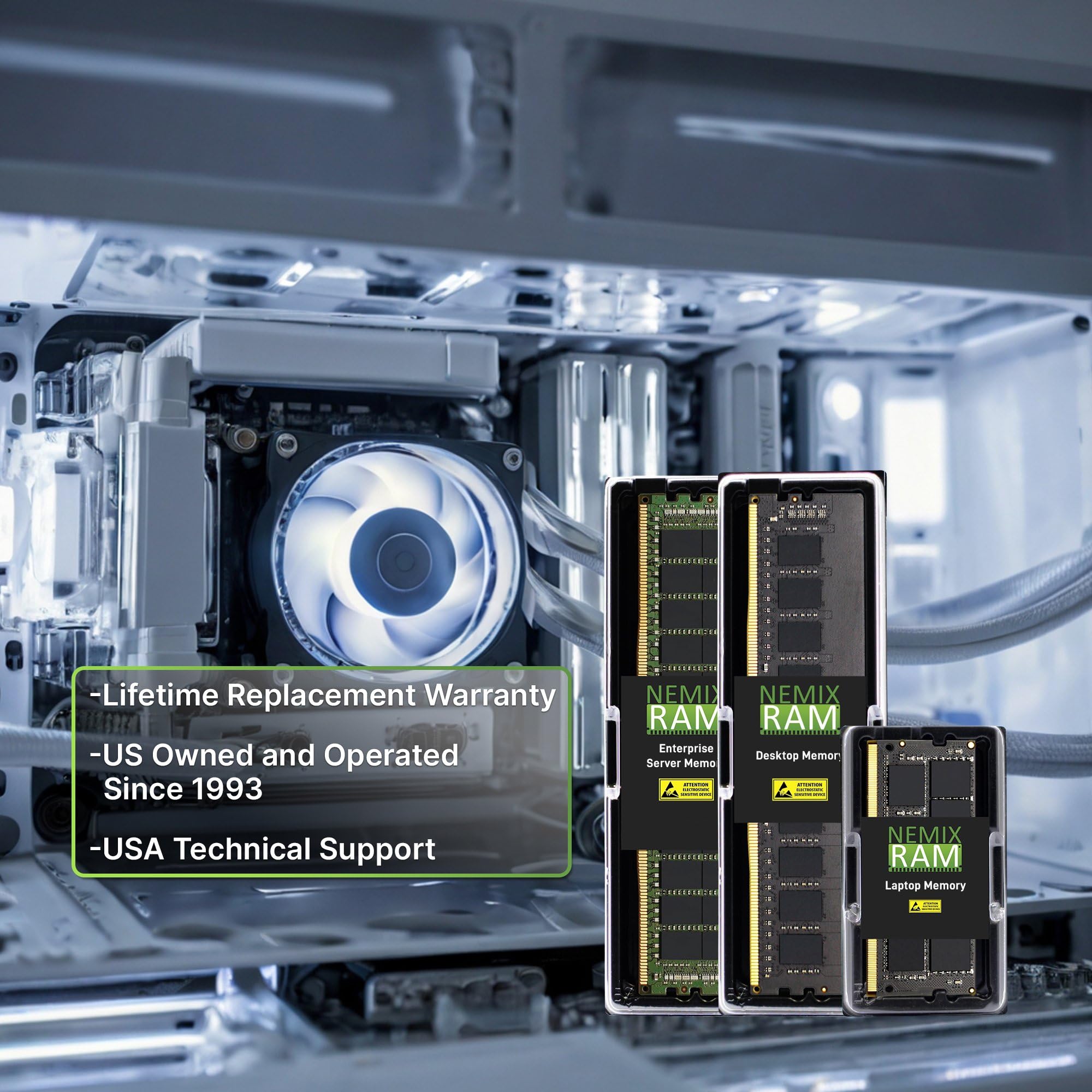 32GB (1X32GB) DDR4 2400MHZ PC4-19200 2Rx4 1.2V CL17 288-PIN ECC RDIMM Compatible with Lenovo 46W0835 Registered Server Memory - aloinfousa.com