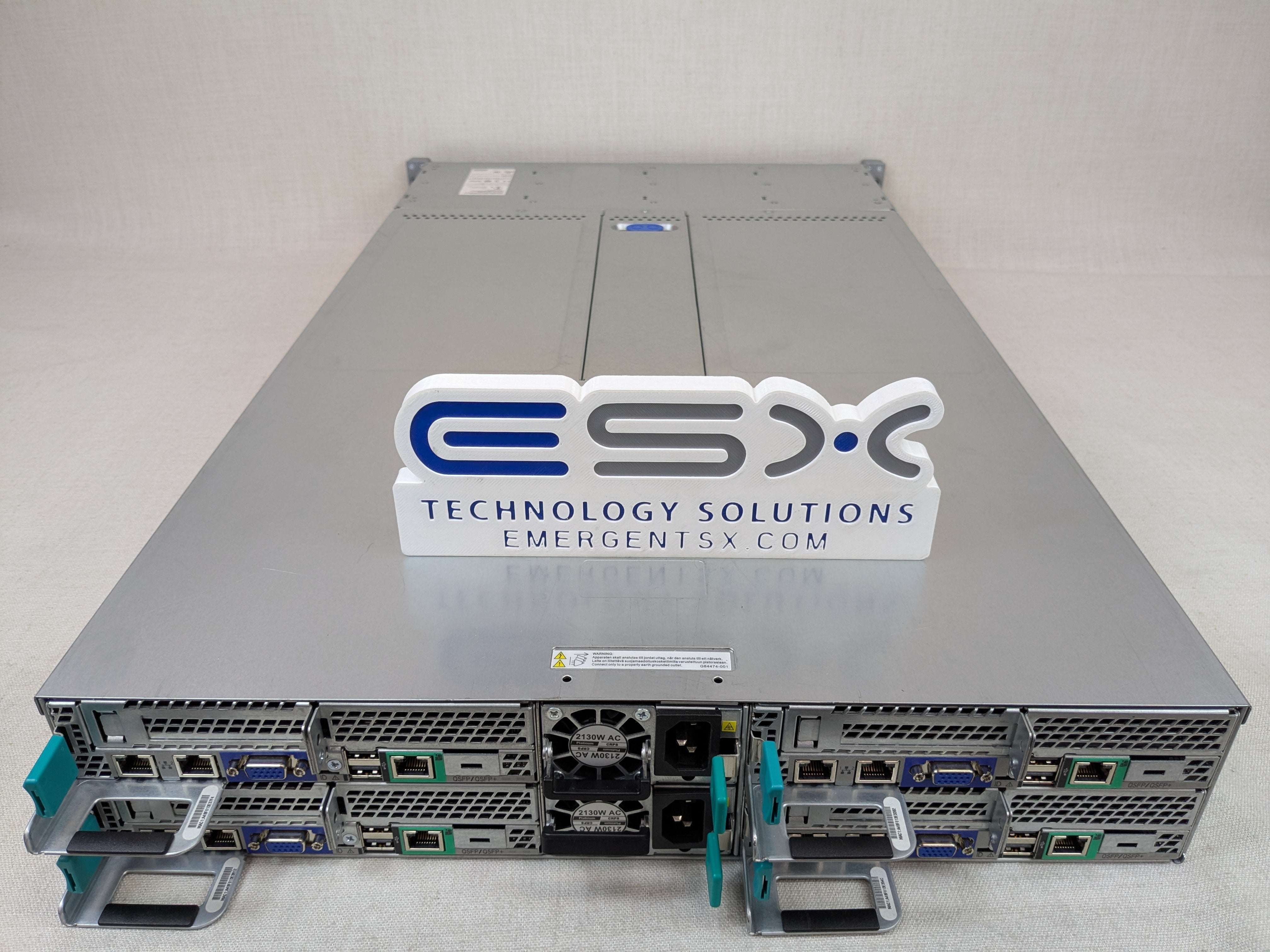 Intel H2000 2U 12x 3.5” 4 Node S2600KP Server 8x 14C E5-2680v4 2.4GHz, 512GB RAM
