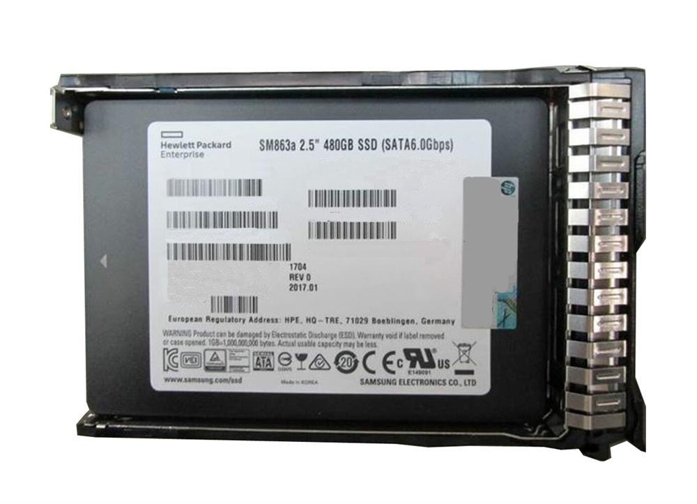 875470-K21 HPE 480GB SATA 6Gbps Mixed Use DS 2.5-Inch Solid State Drive with Smart Carrier