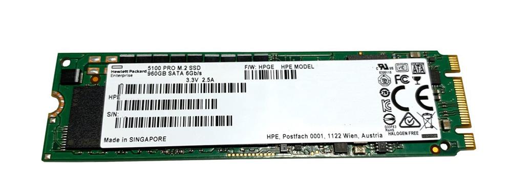 875492-H21 HPE 960GB SATA 6Gbps Mixed Use DS M.2 2280 Solid State Drive