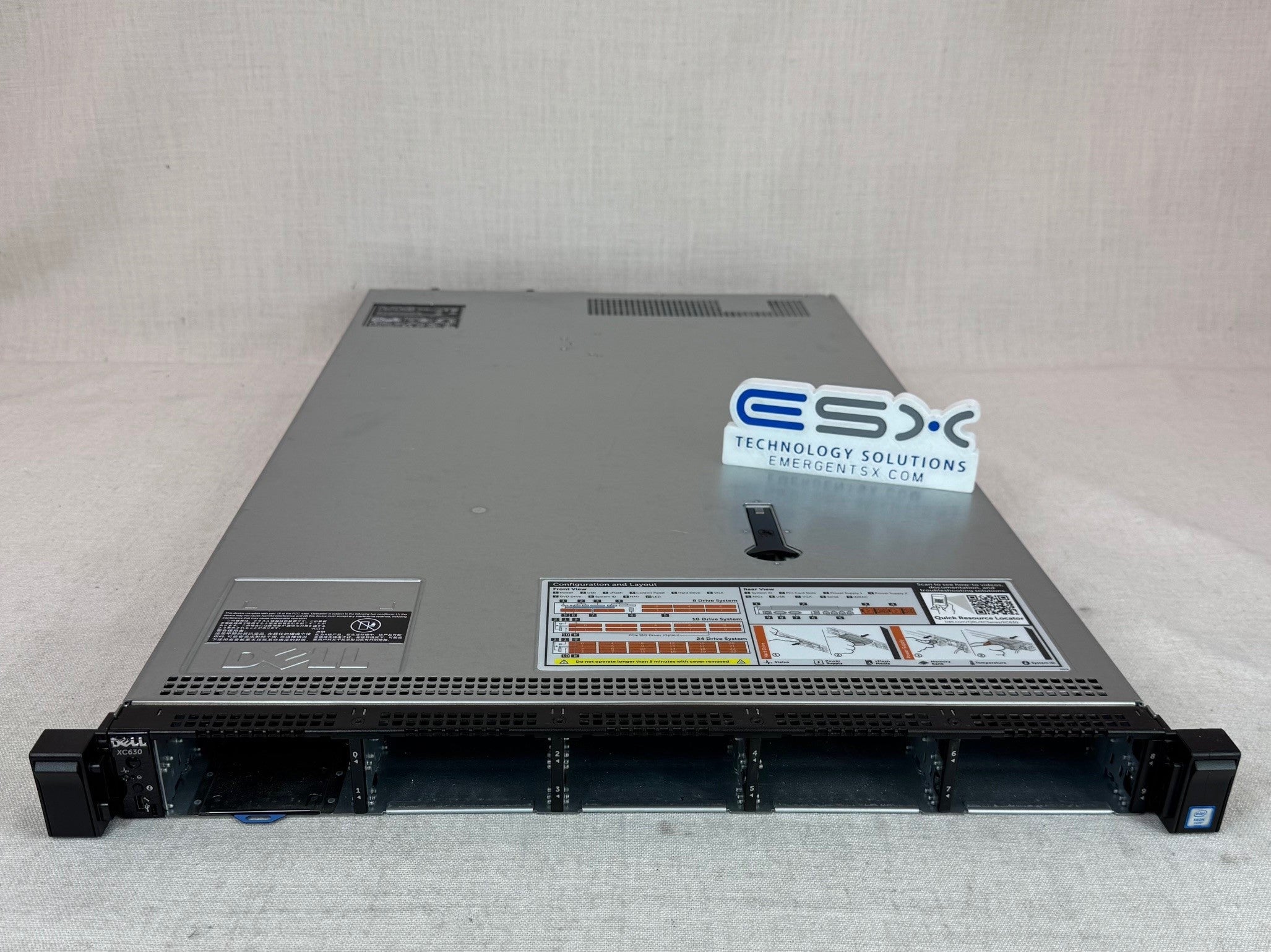 Dell PowerEdge XC630 10x 2.5” Server(same as R630) – 2x 22C E5-2699v4, 128GB RAM