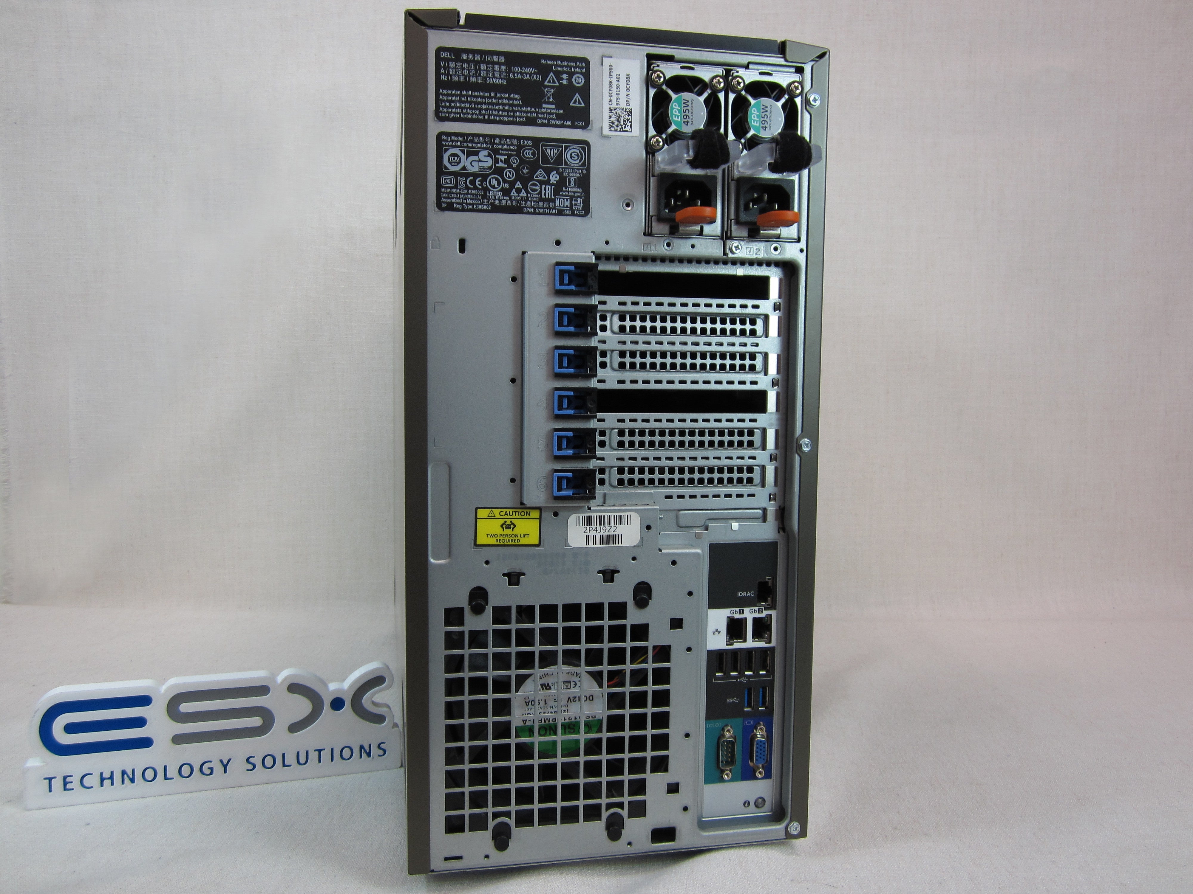 Dell PowerEdge T440 8x 3.5” CTO Tower Server - 1x Heatsink, PERC H730p, 2x PSU