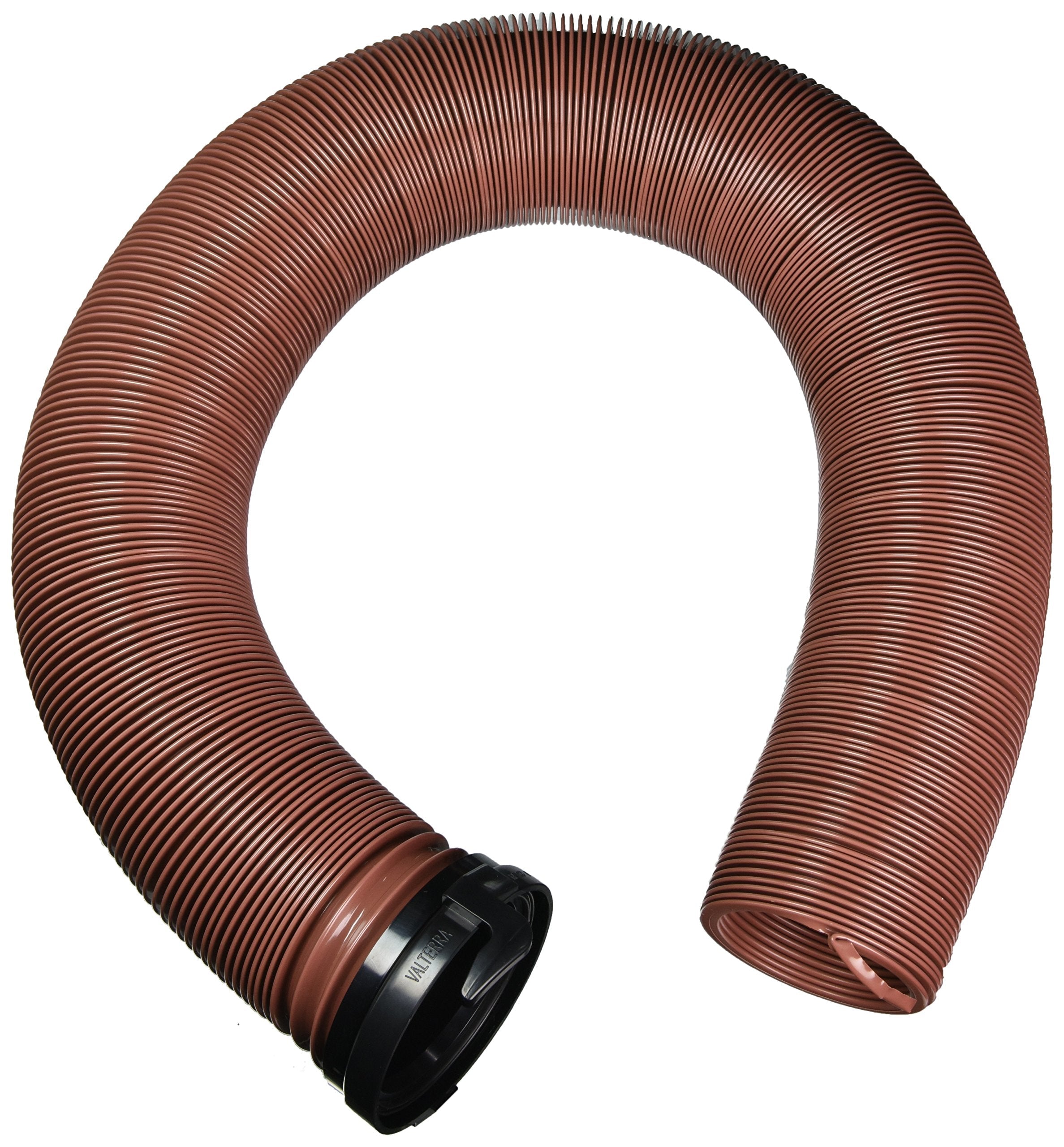 Valterra D04-0086 Bronze 10' E-Z Flush Heavy Duty RV Drain Hose & 3" Straight, Hose Adapter