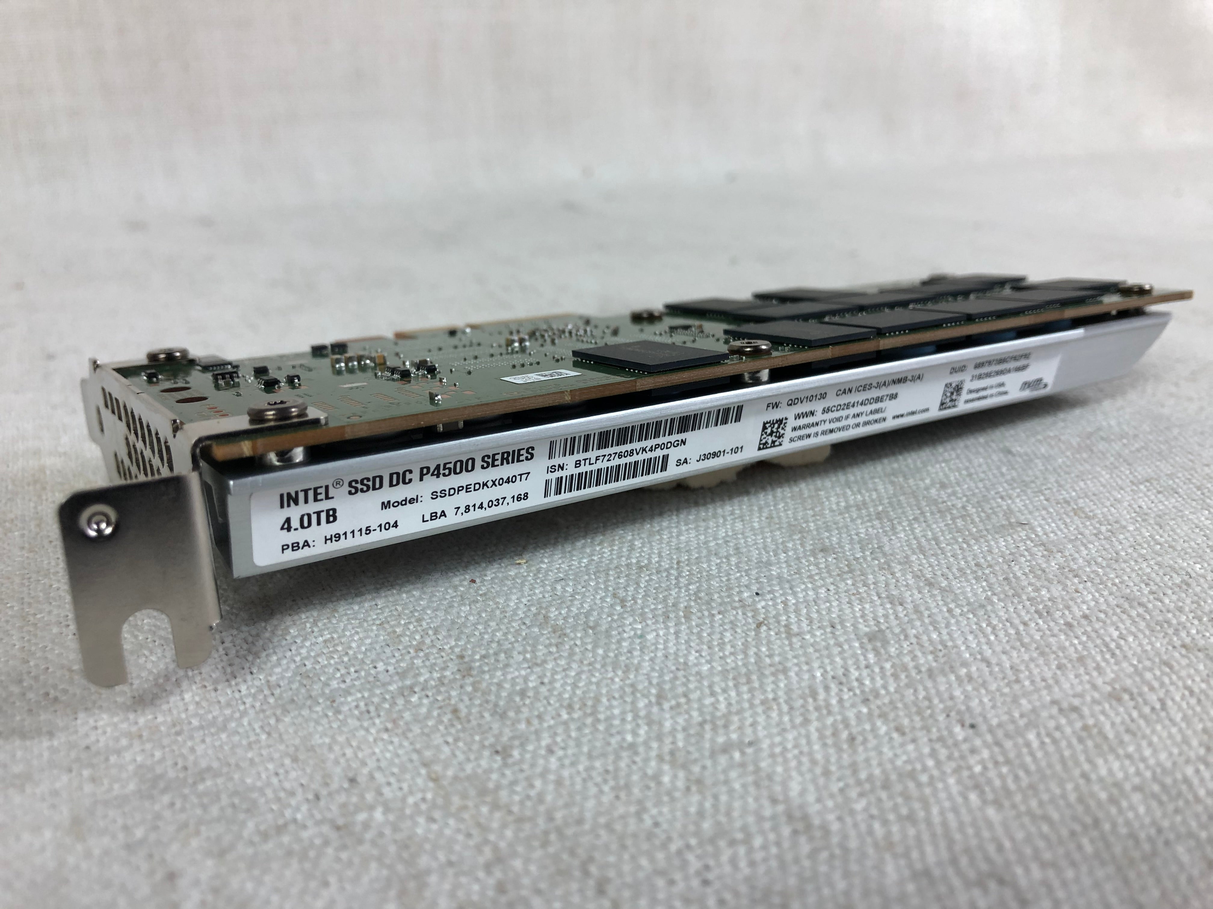 Intel SSDPEDKX040T7 DC P4500 Series 4TB NVMe PCIe 3.0 x4 3D1 TCL SSD Solid State