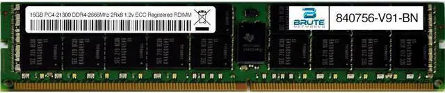 840756-V91 - HPE Compatible 16GB PC4-21300 DDR4-2666Mhz 2Rx8 1.2v ECC Registered RDIMM