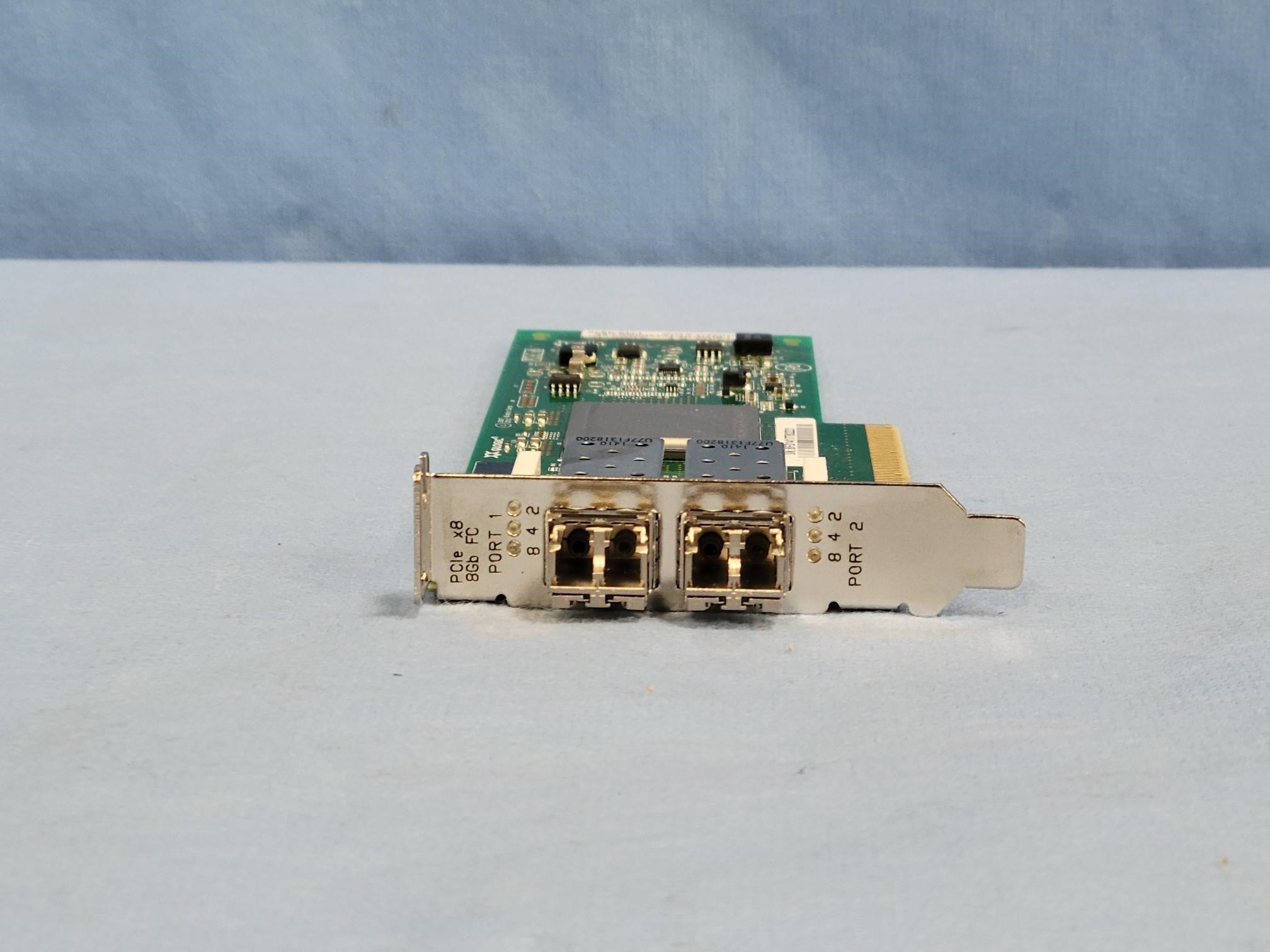 Dell RW9KF QLogic 8Gb/s Dual-Port FC HBA Adapter LP Bracket QLE2562L-DEL w/ SFPs