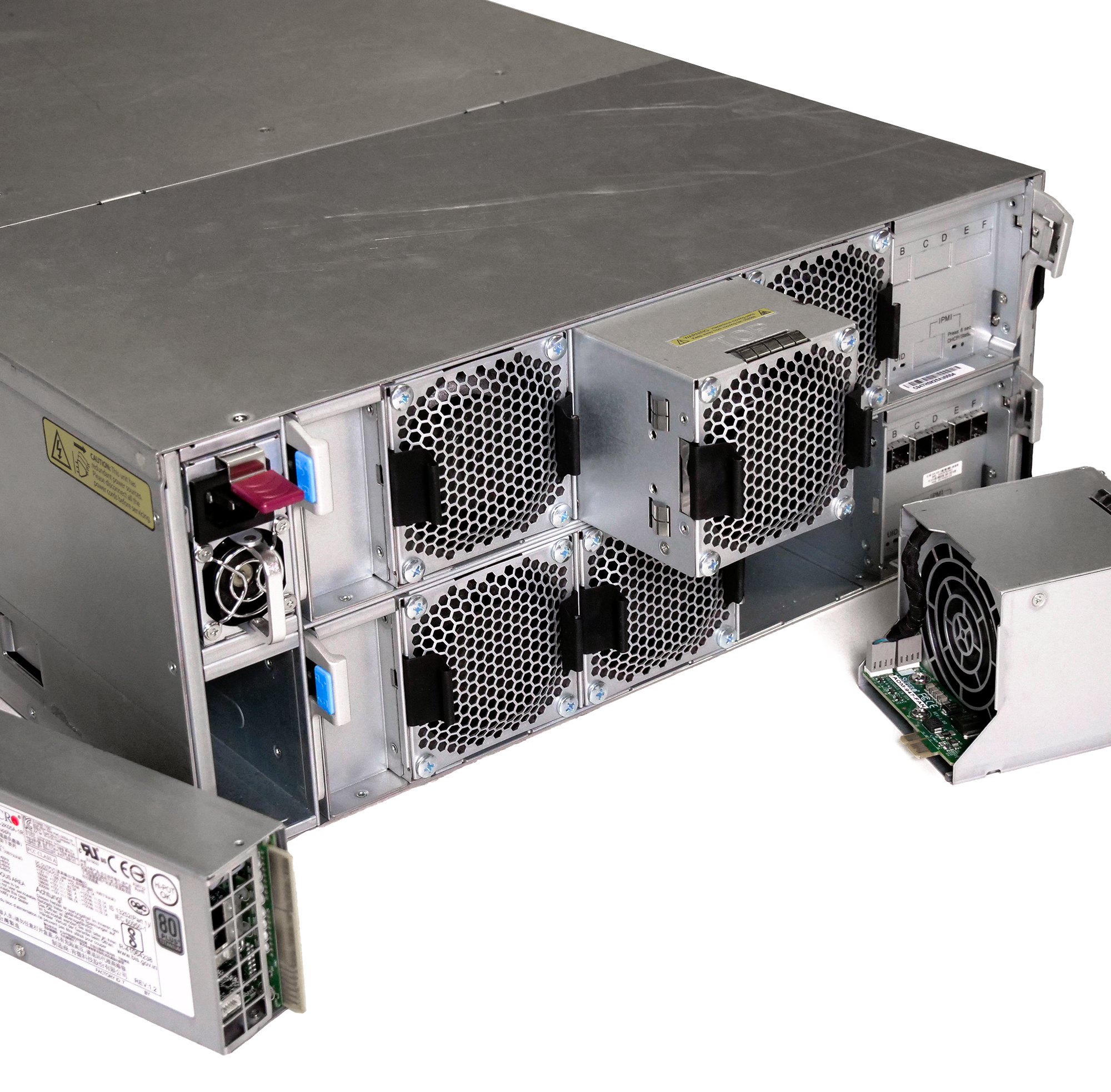 Supermicro SuperChassis 90-Bay SATA JBOD 4U Rackmount Front-Load Disk Shelf Storage Array 947HE1C-R2K05 | 90-Bay Data Center JBOD Enclosure | Up to 2.5PB (Refurbished)