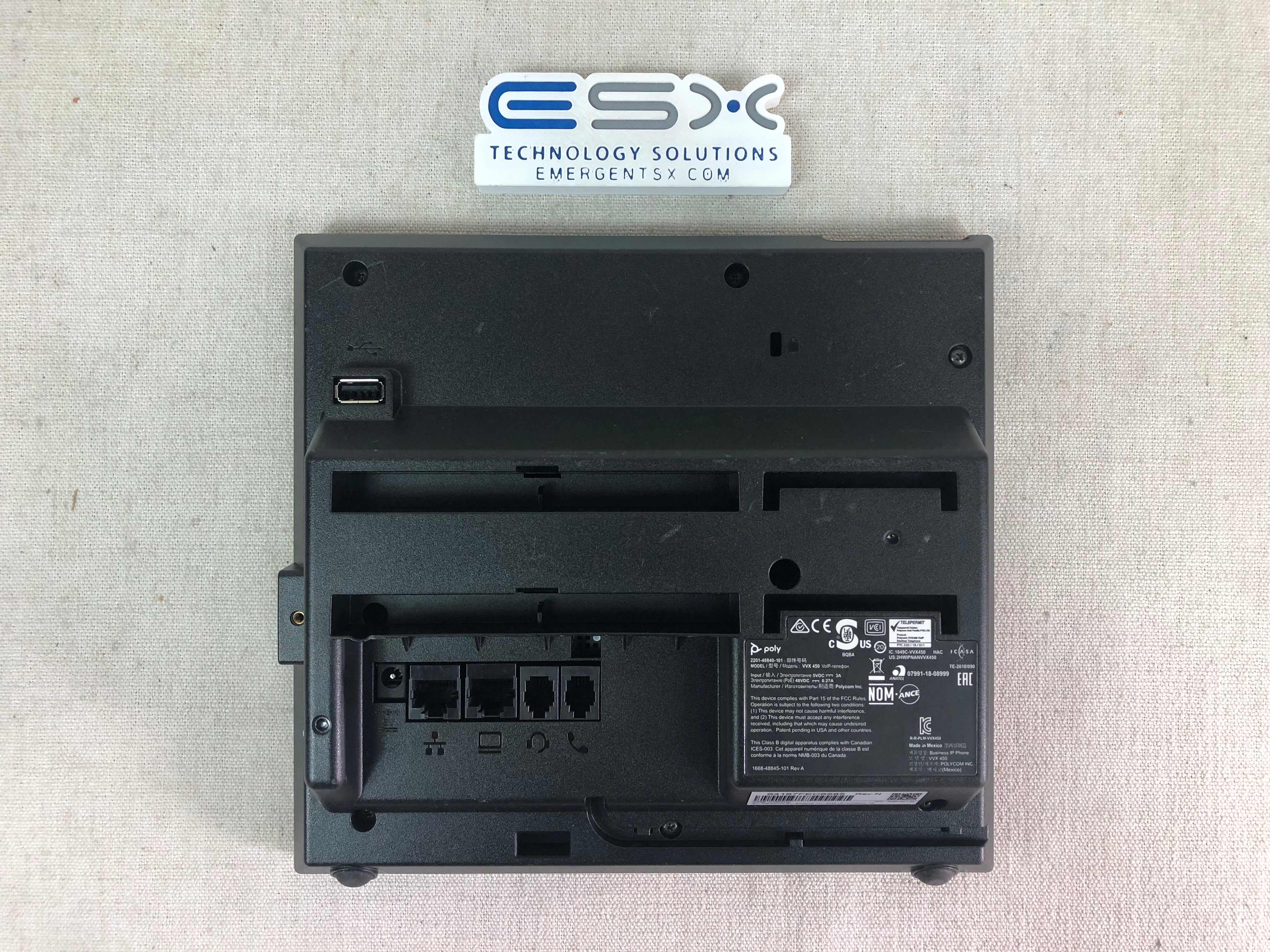 Polycom VVX 450 Business IP Phone POE w/ power adapter