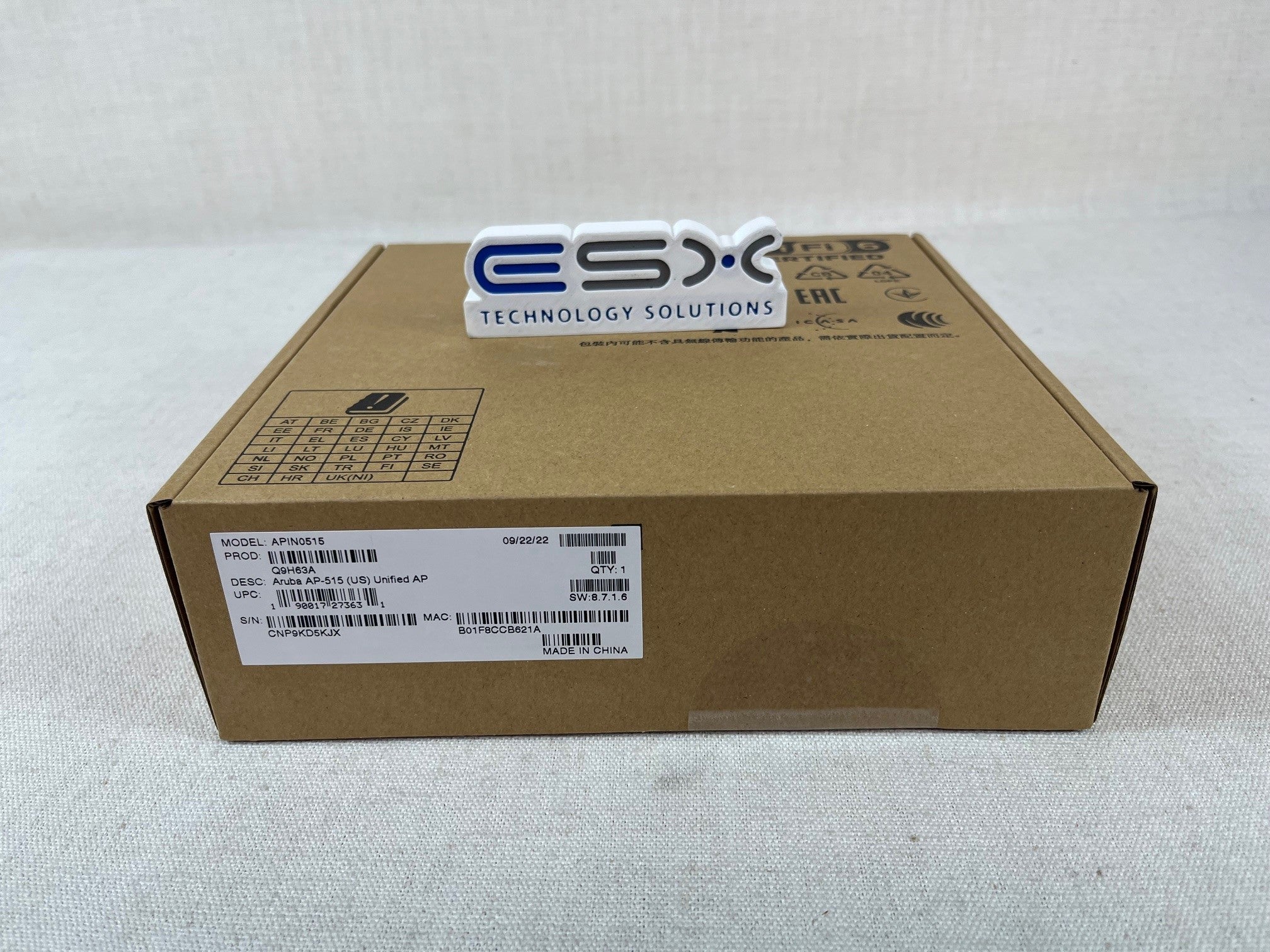 HPE Aruba AP-515 Unified Wireless AP (US) 802.11AX Int Q9H63A