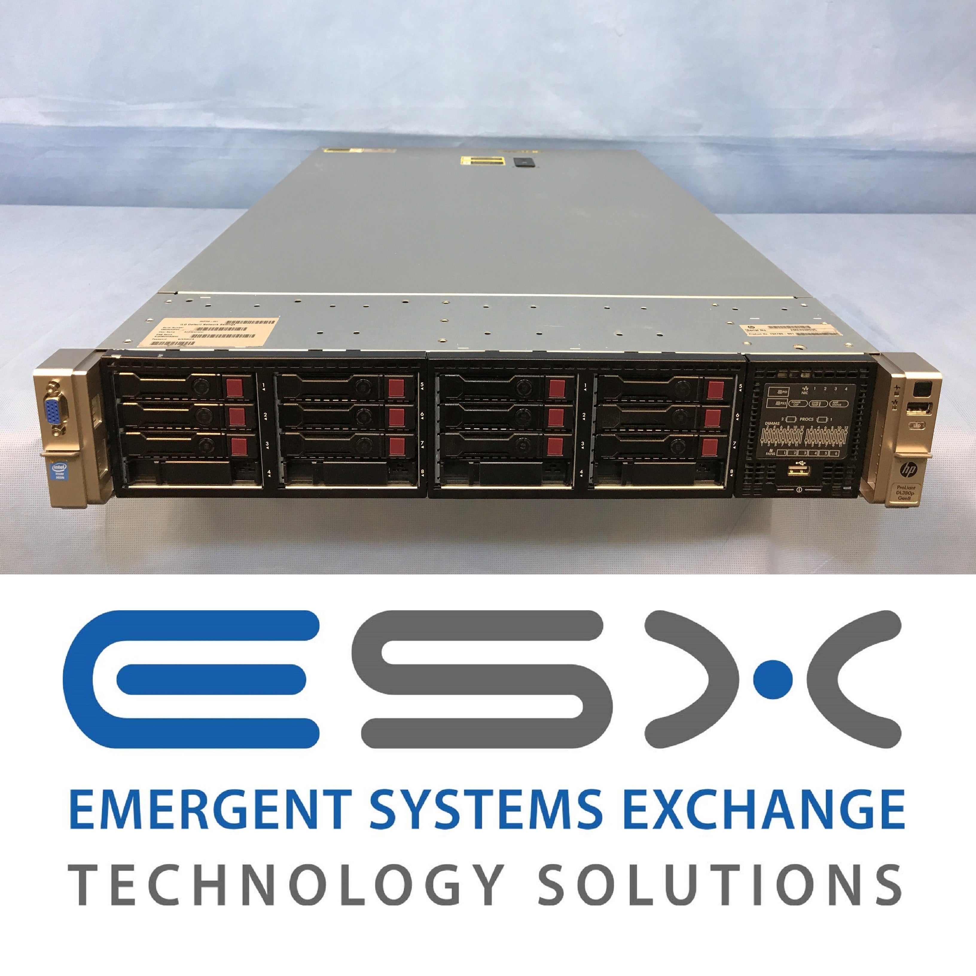 HP 734793-S01 DL380p G8 16 Bay SFF Server 2x E5-2670v2 32GB 2x H220 HBA 533FLR