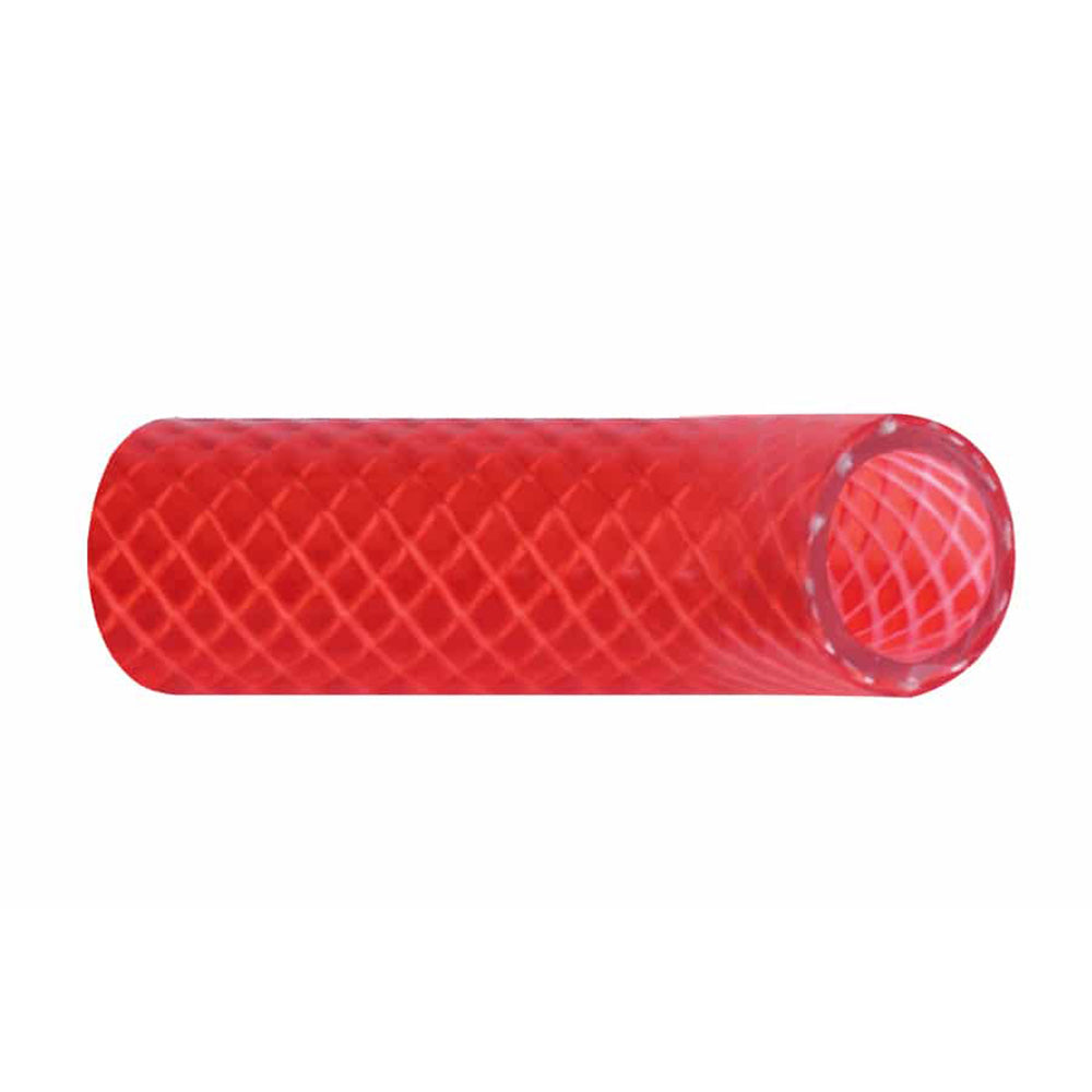 Trident Marine 166-0586 PVC Red Transparent Cover 5/8" x 50'