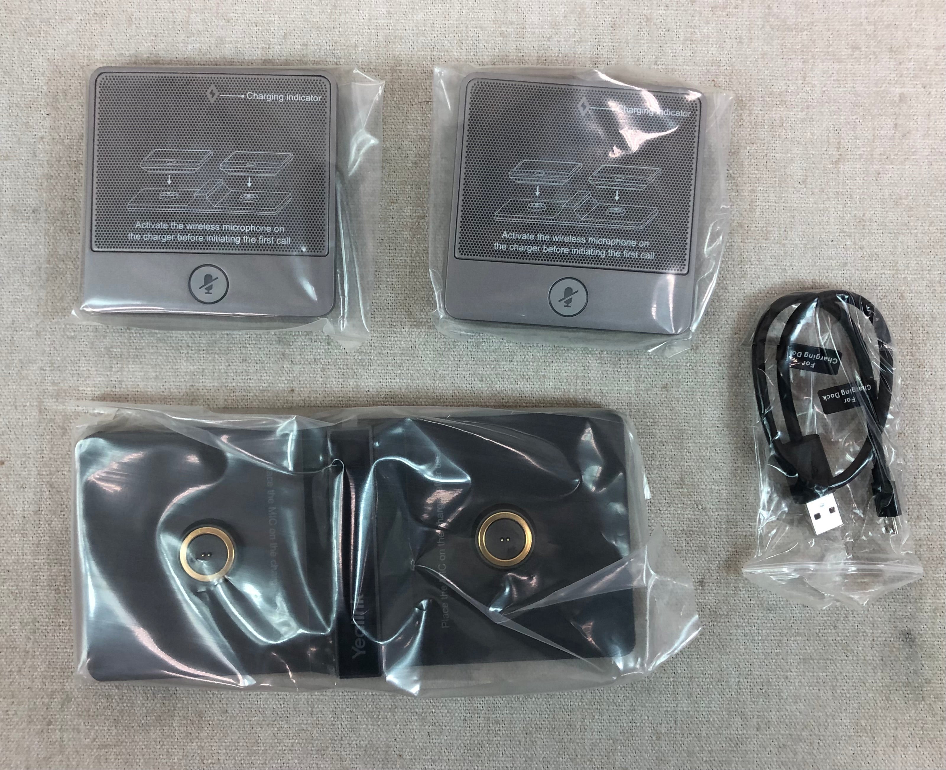 Pair of 2 Yealink CPW90 Wireless Expansion Full duplex Microphones HD voice