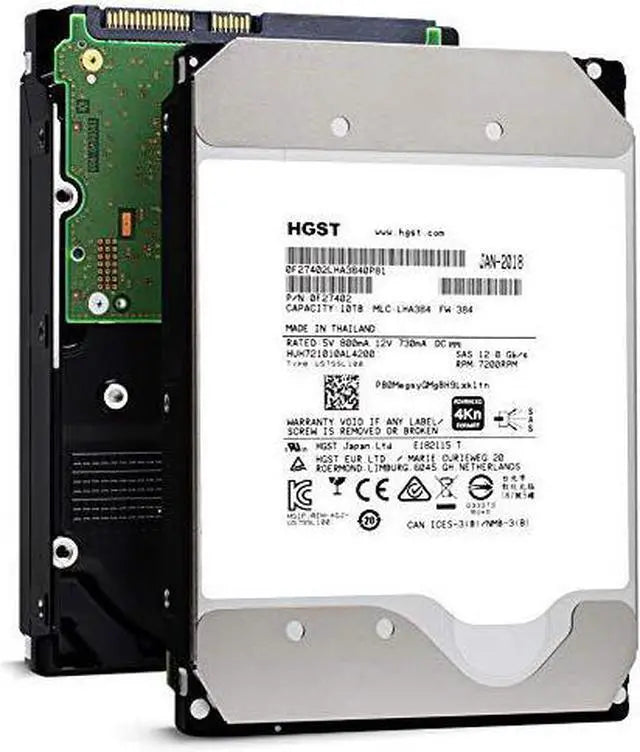 Alt view image 4 of 5 - hgst 0f27402 10tb ultra 4kn ise he10 sas 7200 rpm 256mb 3.5in 26.1mm