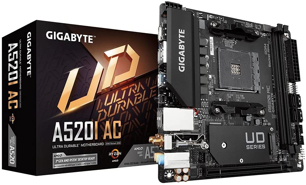 Gigabyte A520I AC AMD A520 Socket AM4 Mini ITX DDR4-SDRAM Motherboard