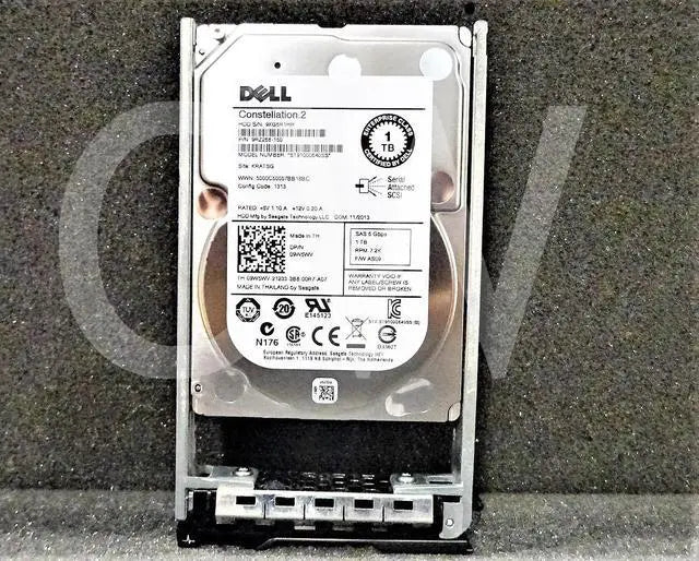 LOT OF 10-Dell 9W5WV ST91000640SS 1TB 7.2KRPM 6Gb/s 2.5"SAS SERVER HDD HardDrive