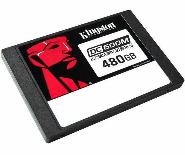 Kingston SEDC600M/480G DC600M 480 GB Solid State Drive - 2.5" Internal - SATA (SATA/600 - Mixed Use - Server Device Supported - 1 DWPD - 876 TB TBW - 560 MB/s Maximum Read Transfer Rate - 256-bit AES