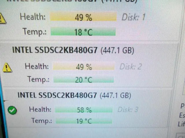 Alt view image 2 of 2 - Intel 480GB SATA III SSD 2.5'' Hard Drive Dell Server R620 R630 R710 R720 R730