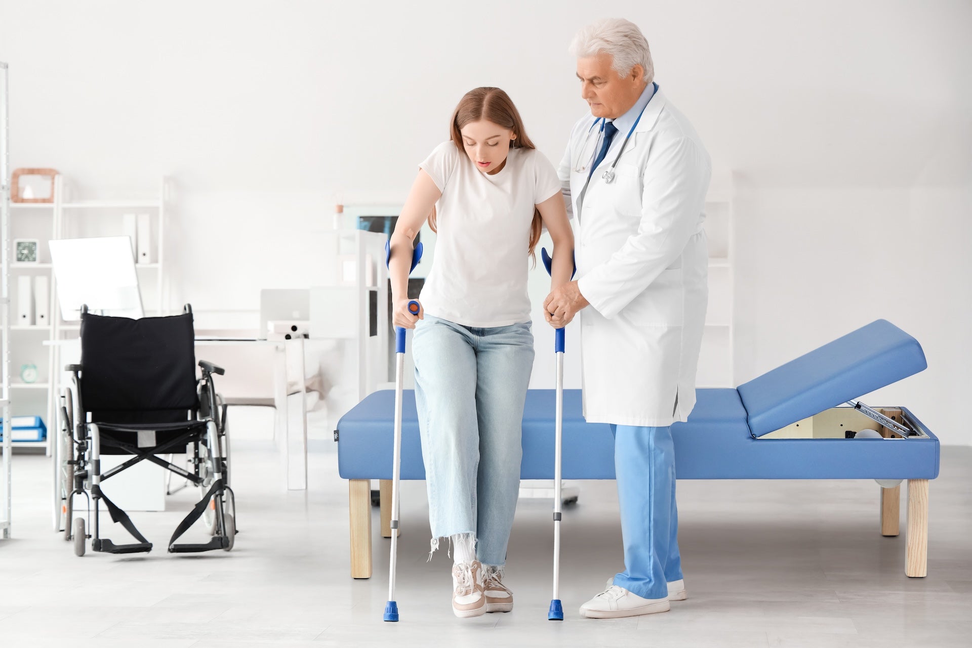 Lucas Recovery Couch w/ Adjustable Headrest & Antimicrobial Upholstery