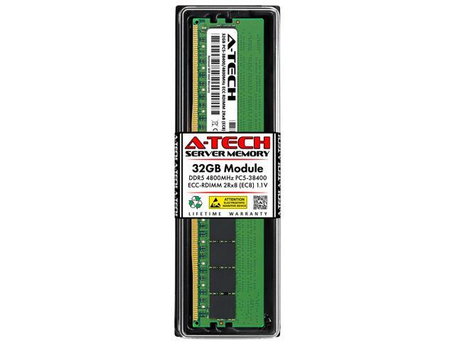 32GB RAM for Dell PowerEdge T560, R660, R660xs, R6615, R6625, R760, R760xa, R760xd2, R760xs, R7615, R7625, R860, R960 | DDR5 4800MHz EC8 RDIMM PC5-38400 2Rx8 ECC Registered Server Memory Single Module - aloinfousa.com