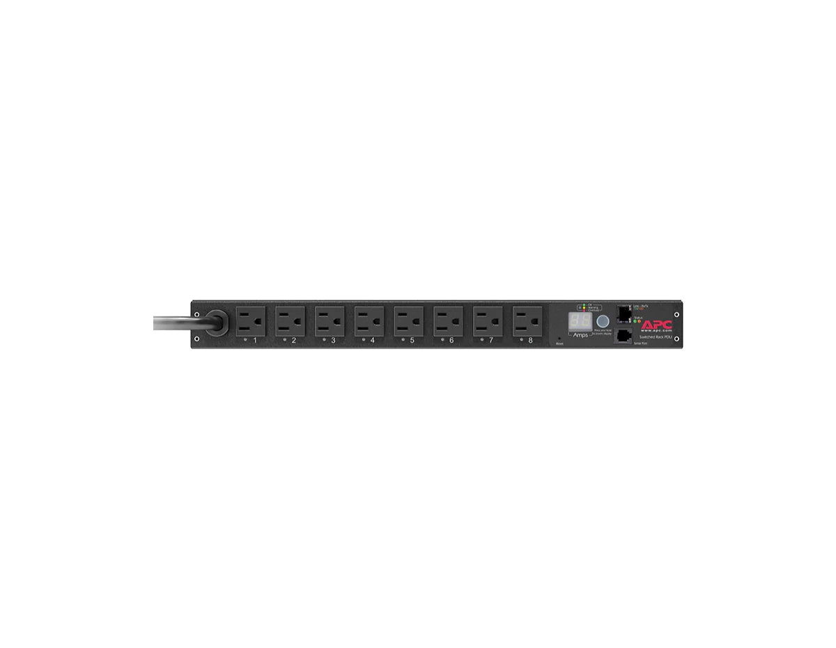 APC AP7900B - Switched Rack PDU 1U 1.4kW 120V 15A 8 Outlets