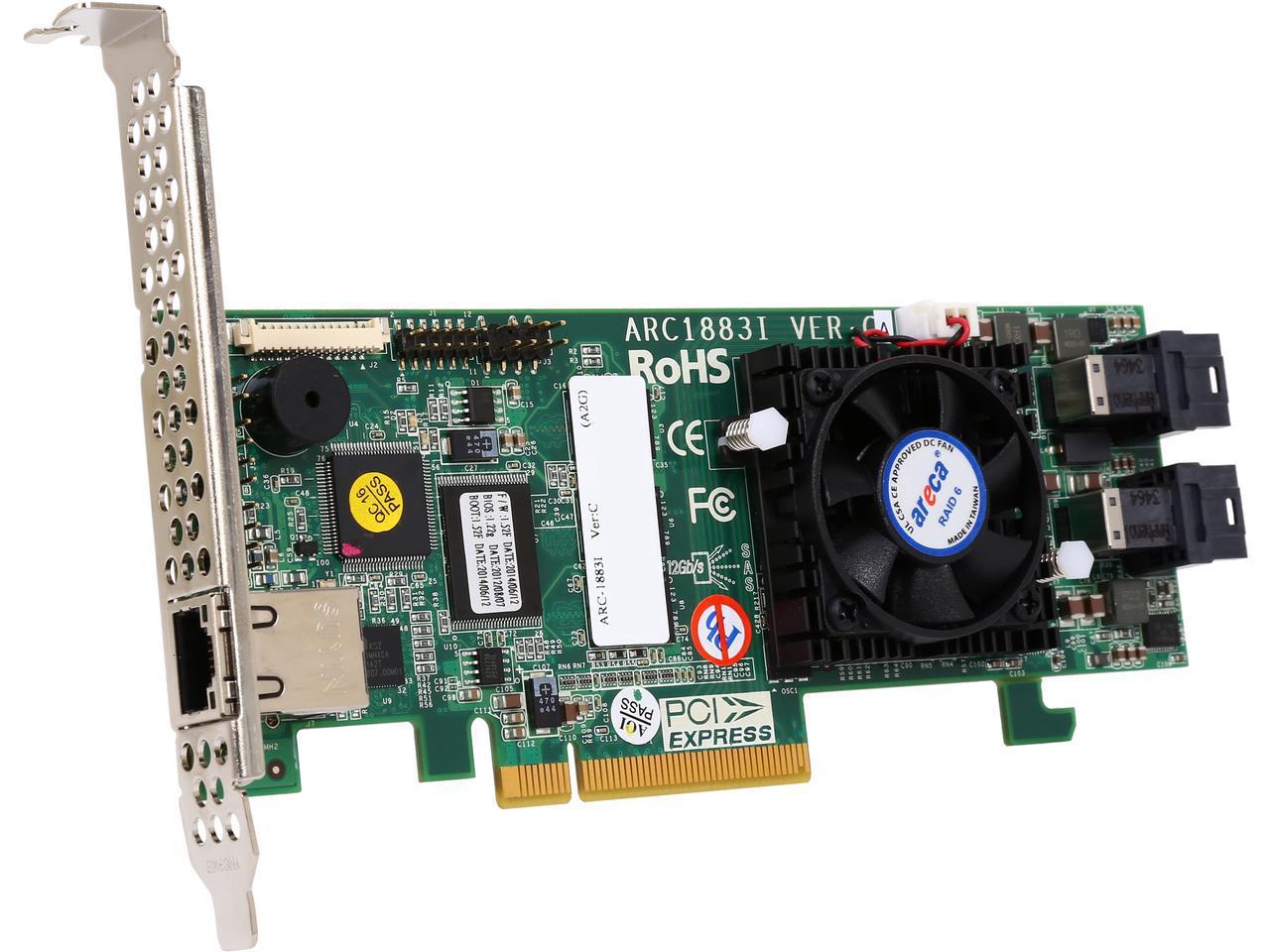 areca ARC-1883i-SA PCI-Express 3.0 x8 SAS RAID Adapter