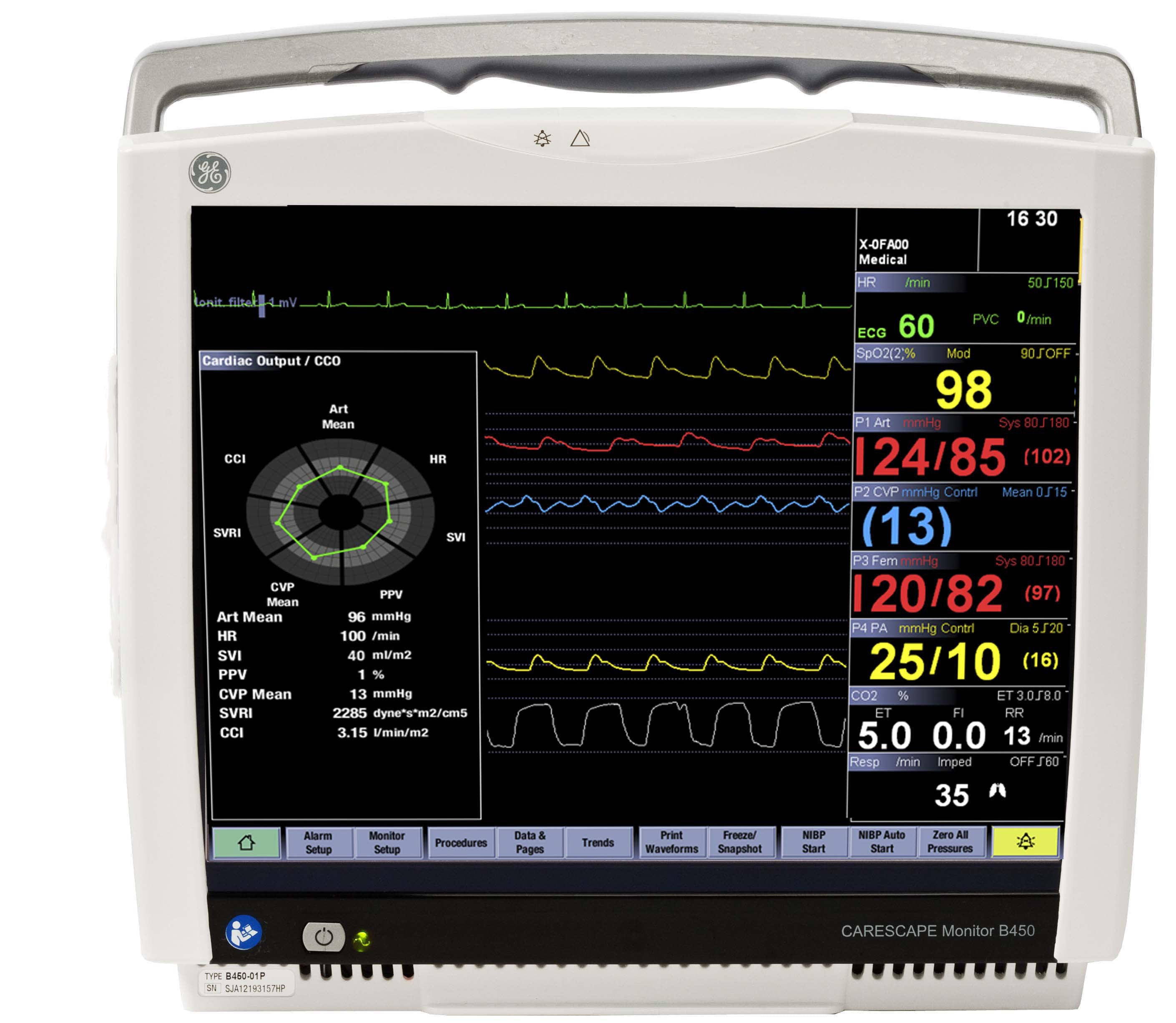 Refurbished GE CARESCAPE B450 Patient Monitor