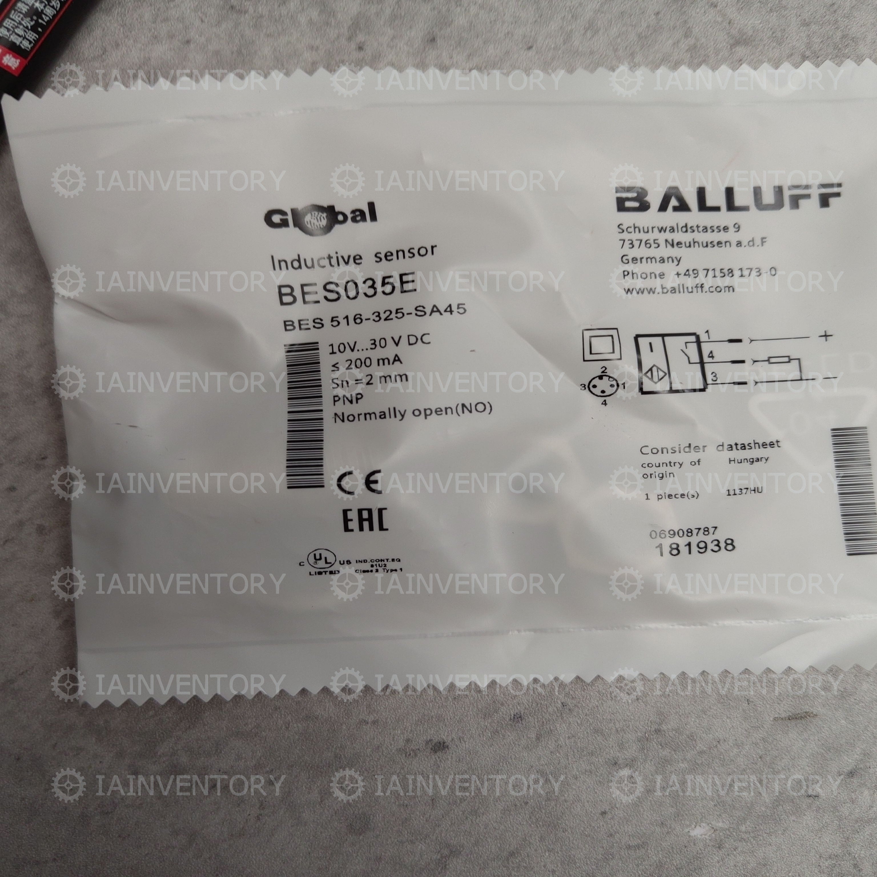 FOR BALLUFF Proximity switch BES035E BES 516-325-SA45